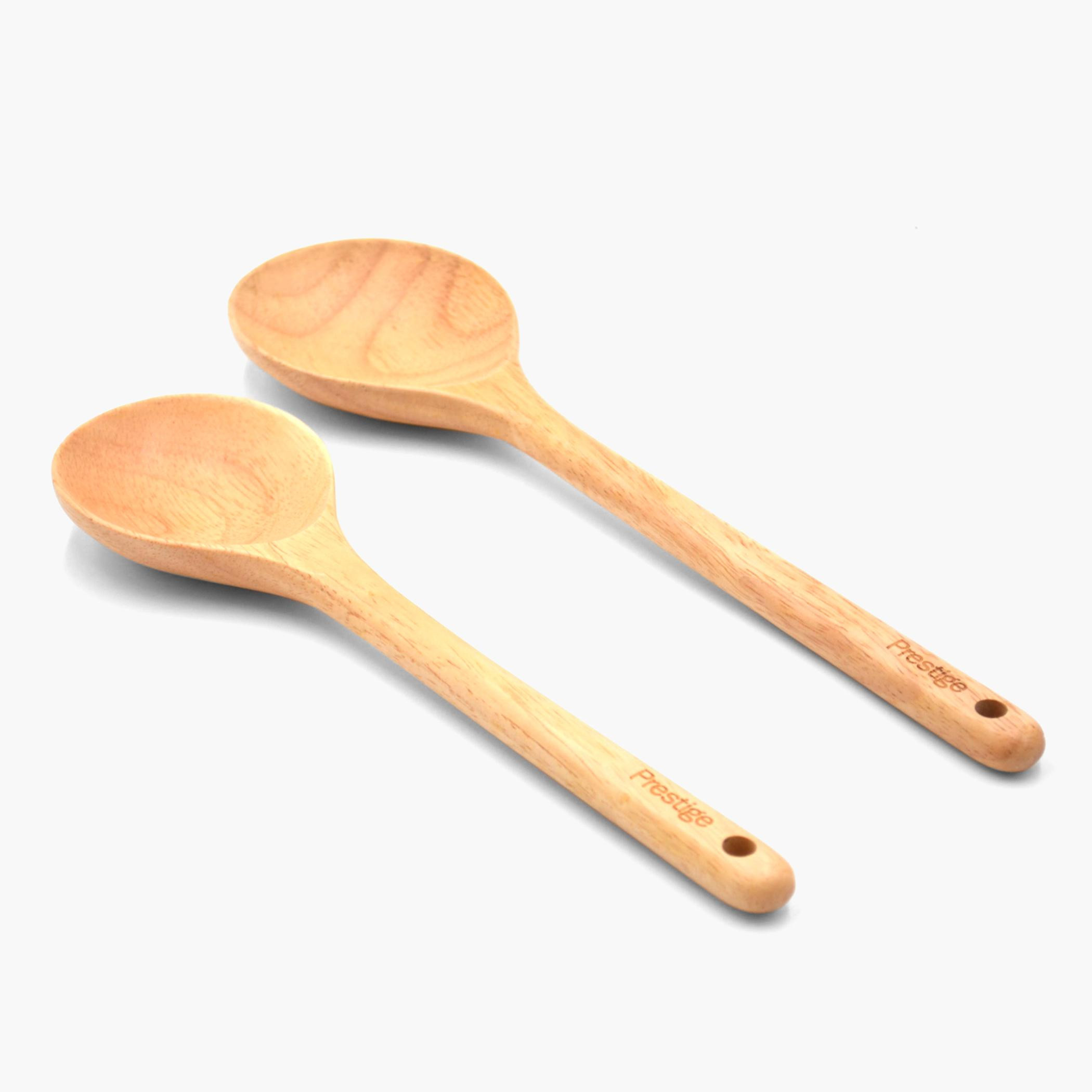 طقم ملاعق تقديم خشبية قطعتين من برستيج-household-kitchen-kitchentoolsandutensils-foodpreparationtools-image-1