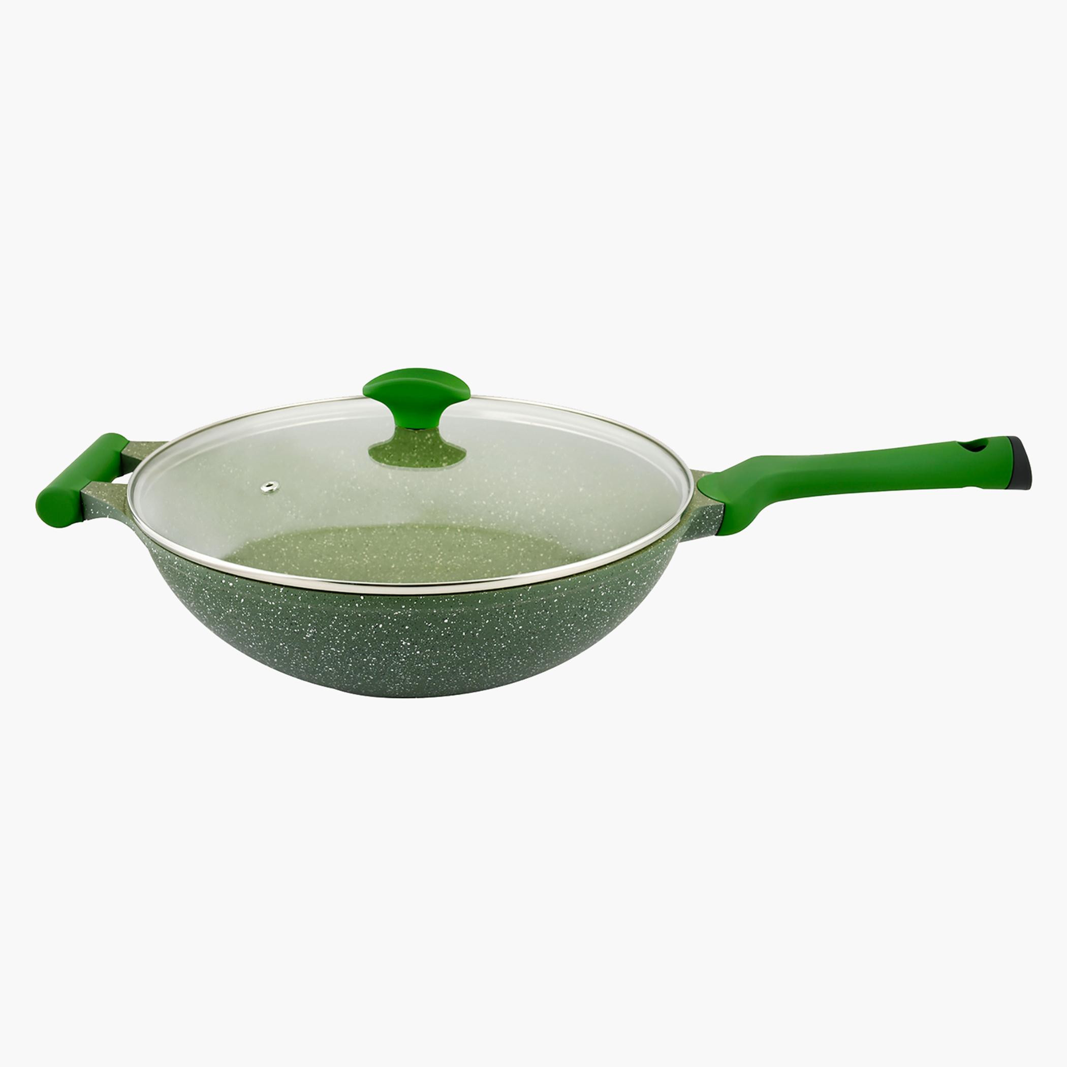 Prestige Granite Non-Stick Aluminium Wok with Lid - 32 cms-household-kitchen-cookware-cookwareandsets-image-1