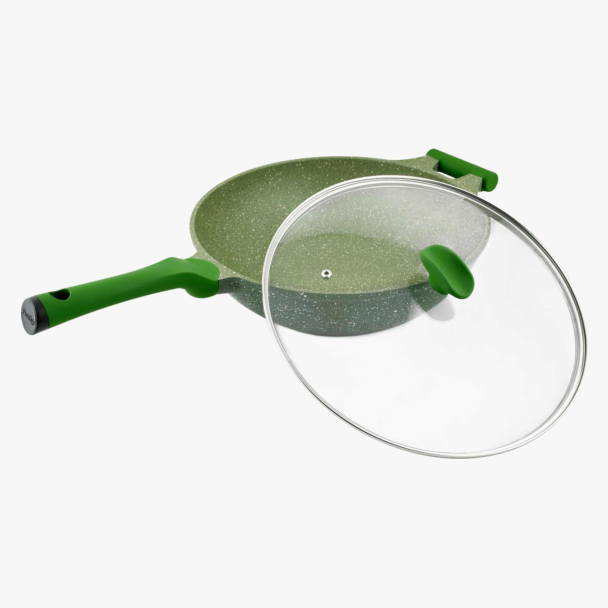 Prestige Granite Non-Stick Aluminium Wok with Lid - 32 cms-household-kitchen-cookware-cookwareandsets-image-2