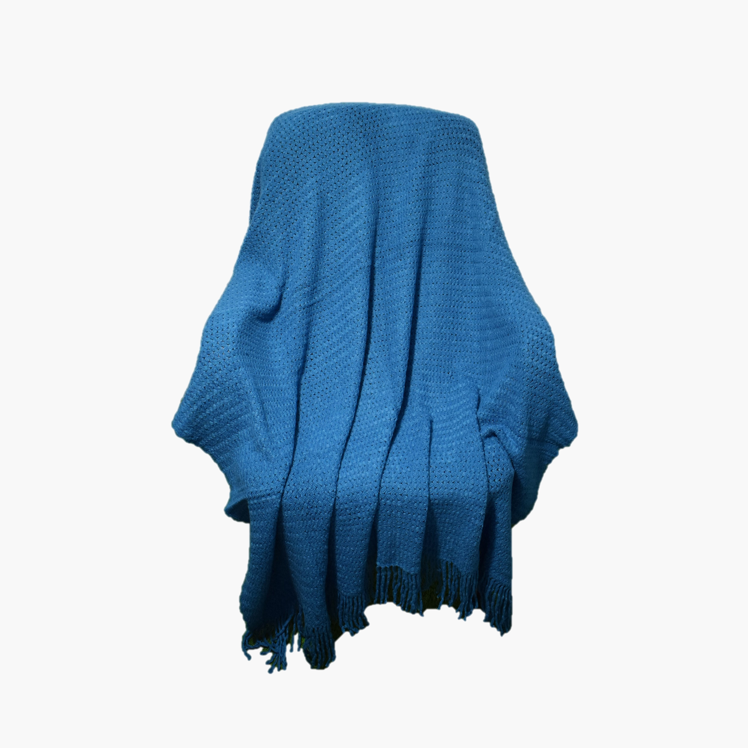Karleen Decor Textured Acrylic Throw with Tassel - 127x152 cm-household-bedding-blankets-image-1