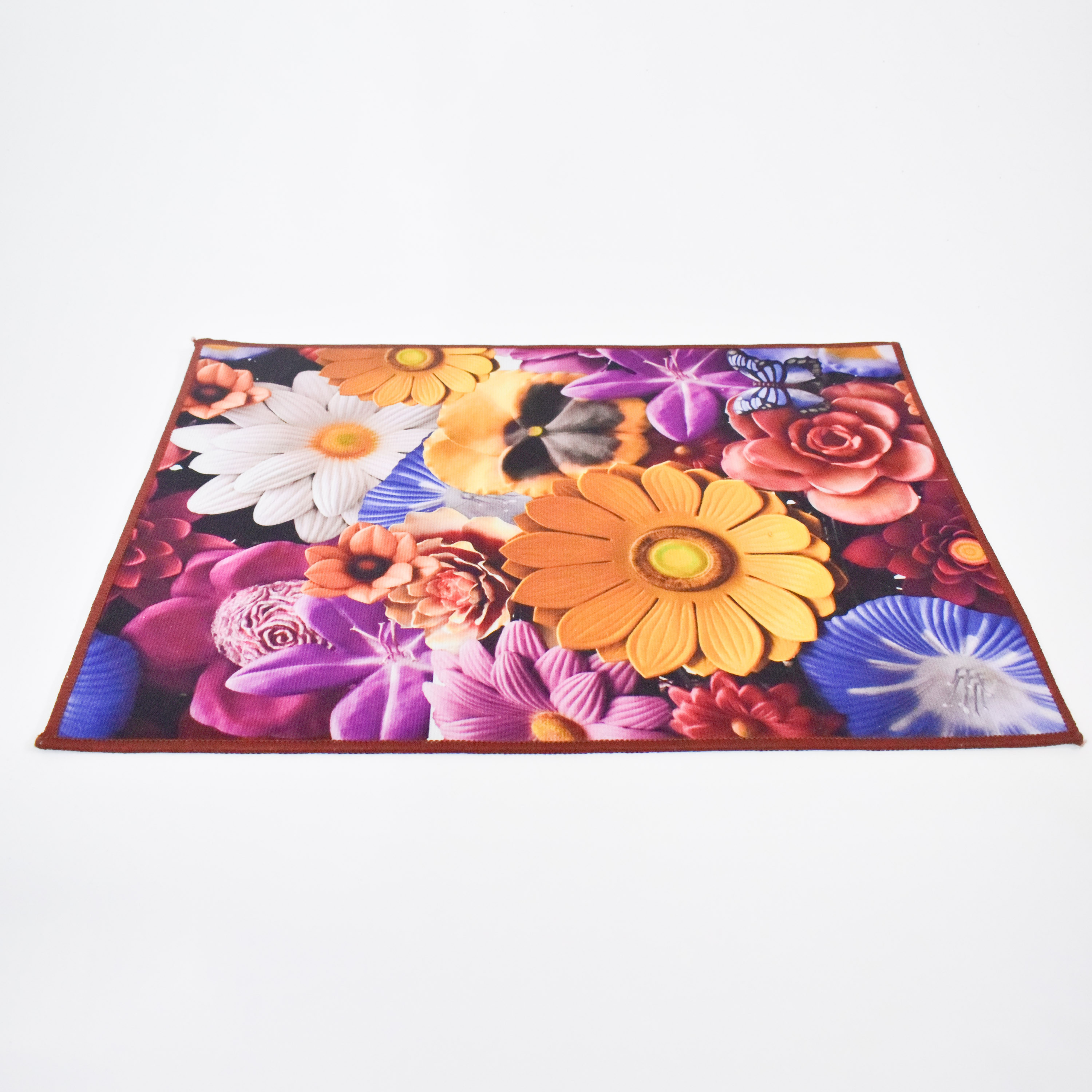سجادة باب مضادة للانزلاق بطبعات زهرية ثلاثية الأبعاد من كارلين ديكور - 45x70 سم-household-rugsandcarpets-doormats-image-1