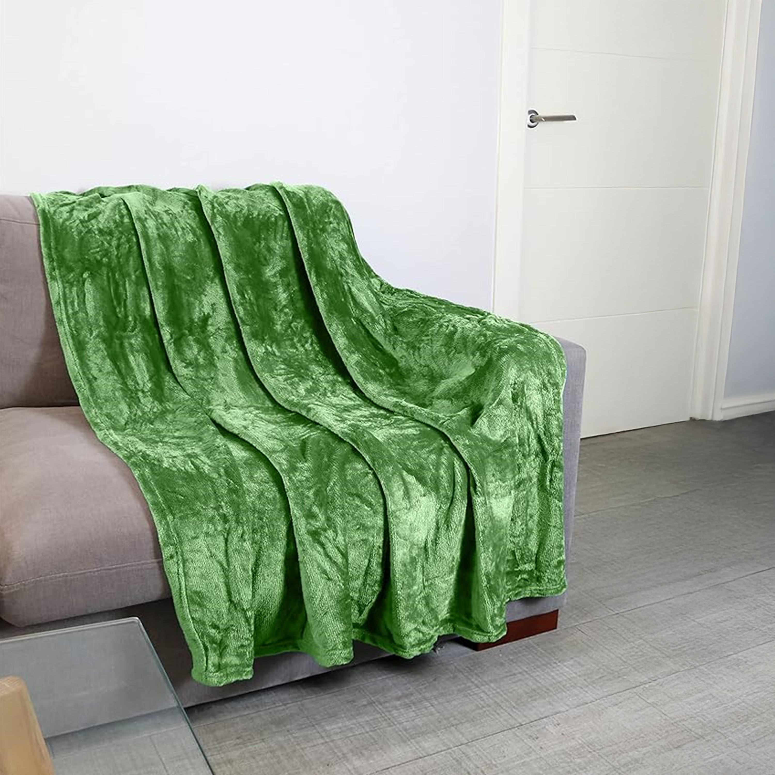 بطانية فلانيل سادة من كارلين ديكور- 220x240 سم-household-bedding-blankets-image-4