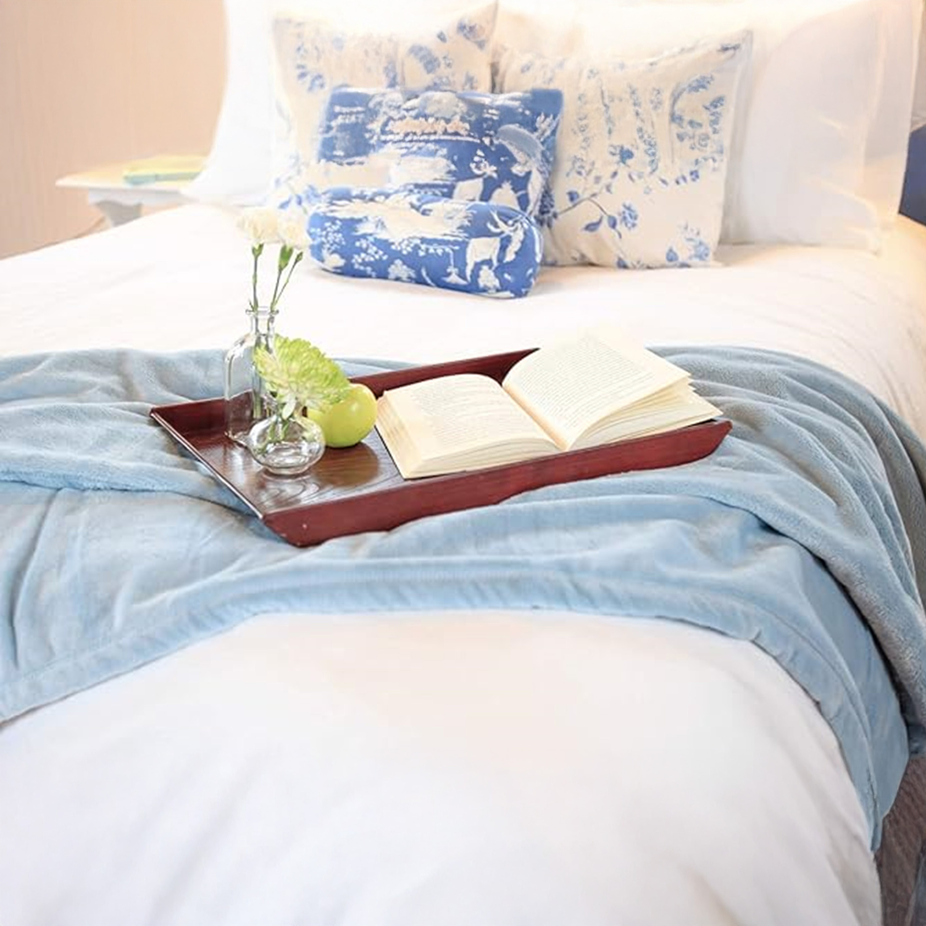 بطانية فلانيل سادة من كارلين ديكور- 220x240 سم-household-bedding-blankets-image-1