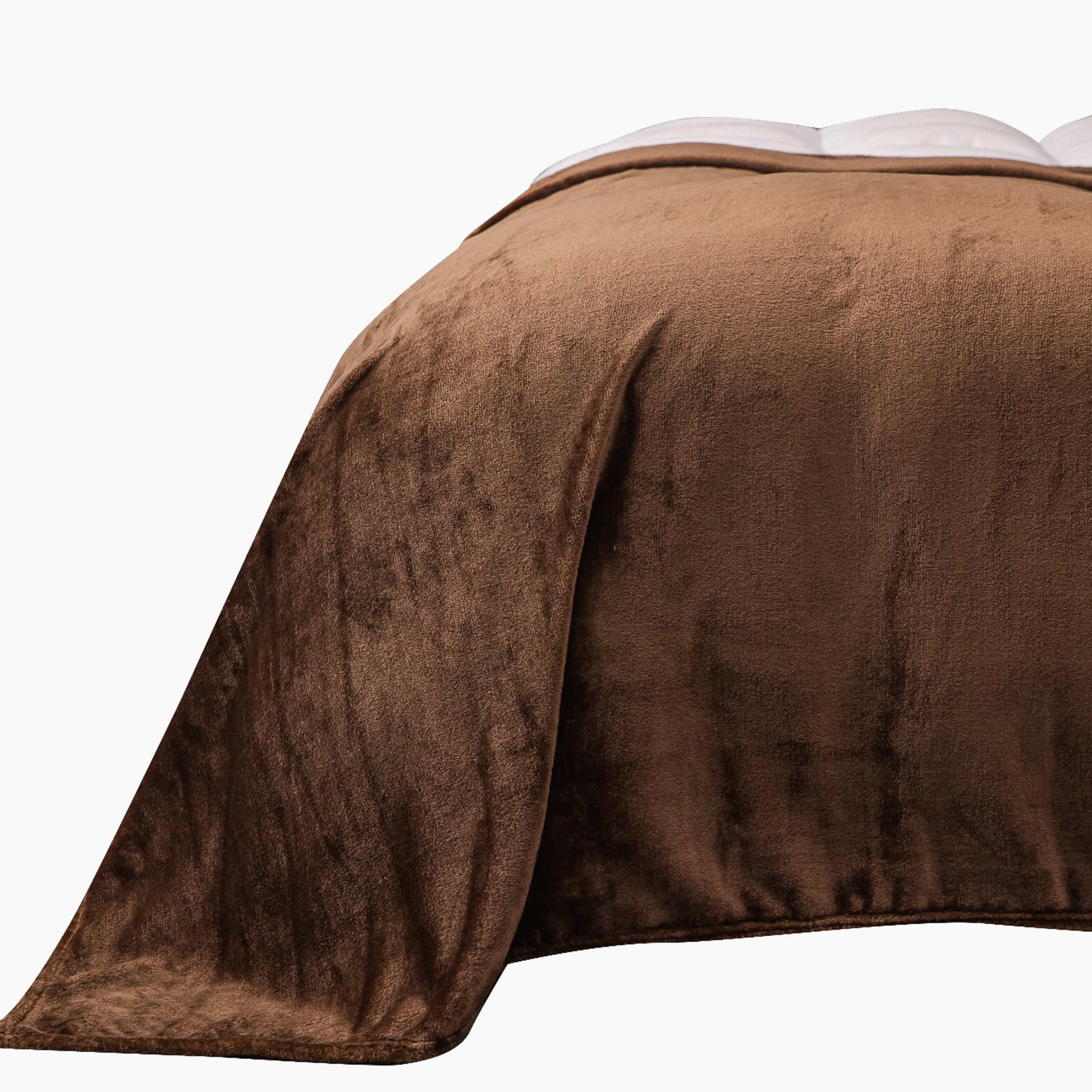 بطانية فلانيل سادة من كارلين ديكور - 220x240 سم-household-bedding-blankets-image-2