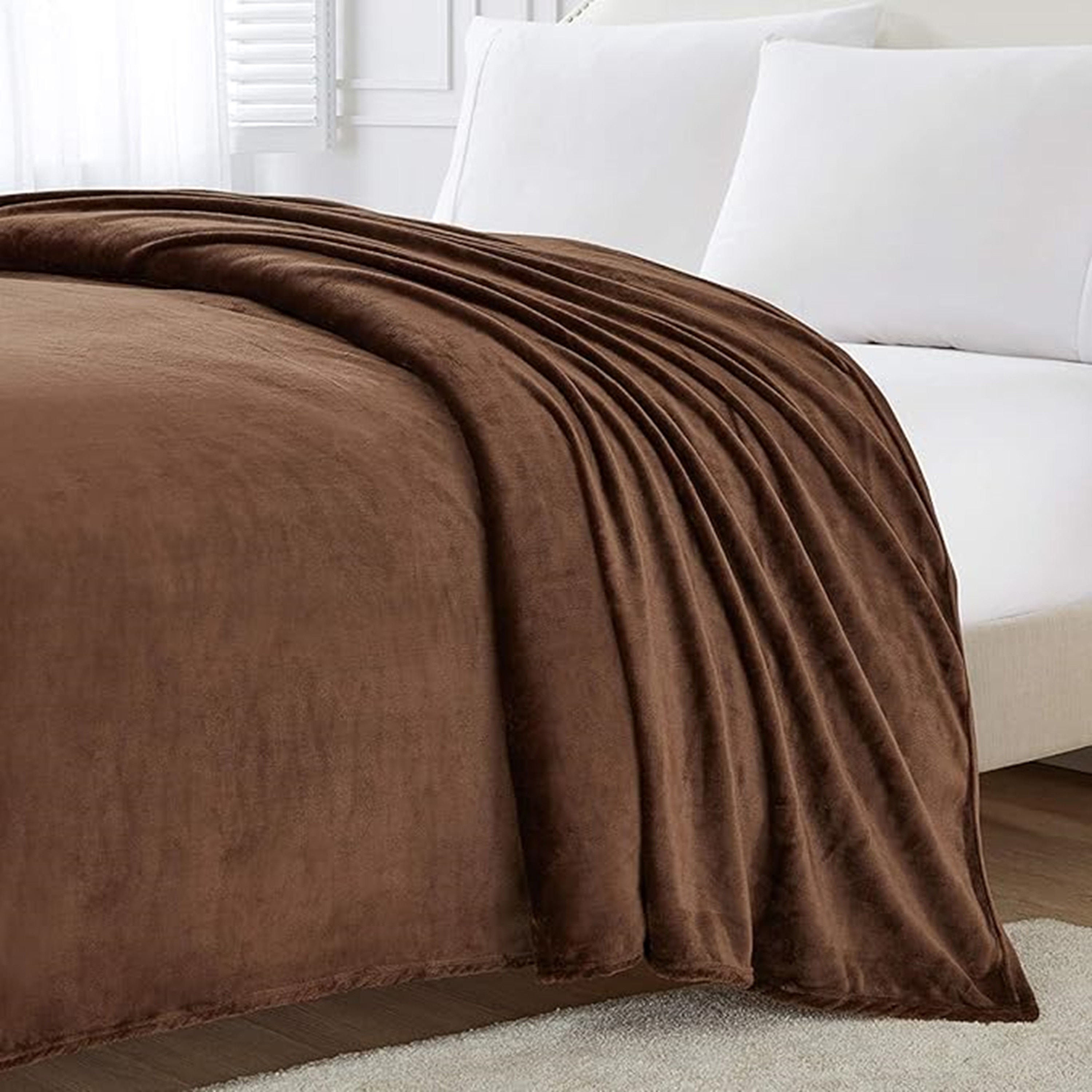 Karleen Decor Solid Flannel Blanket - 220x240 cm-household-bedding-blankets-image-3