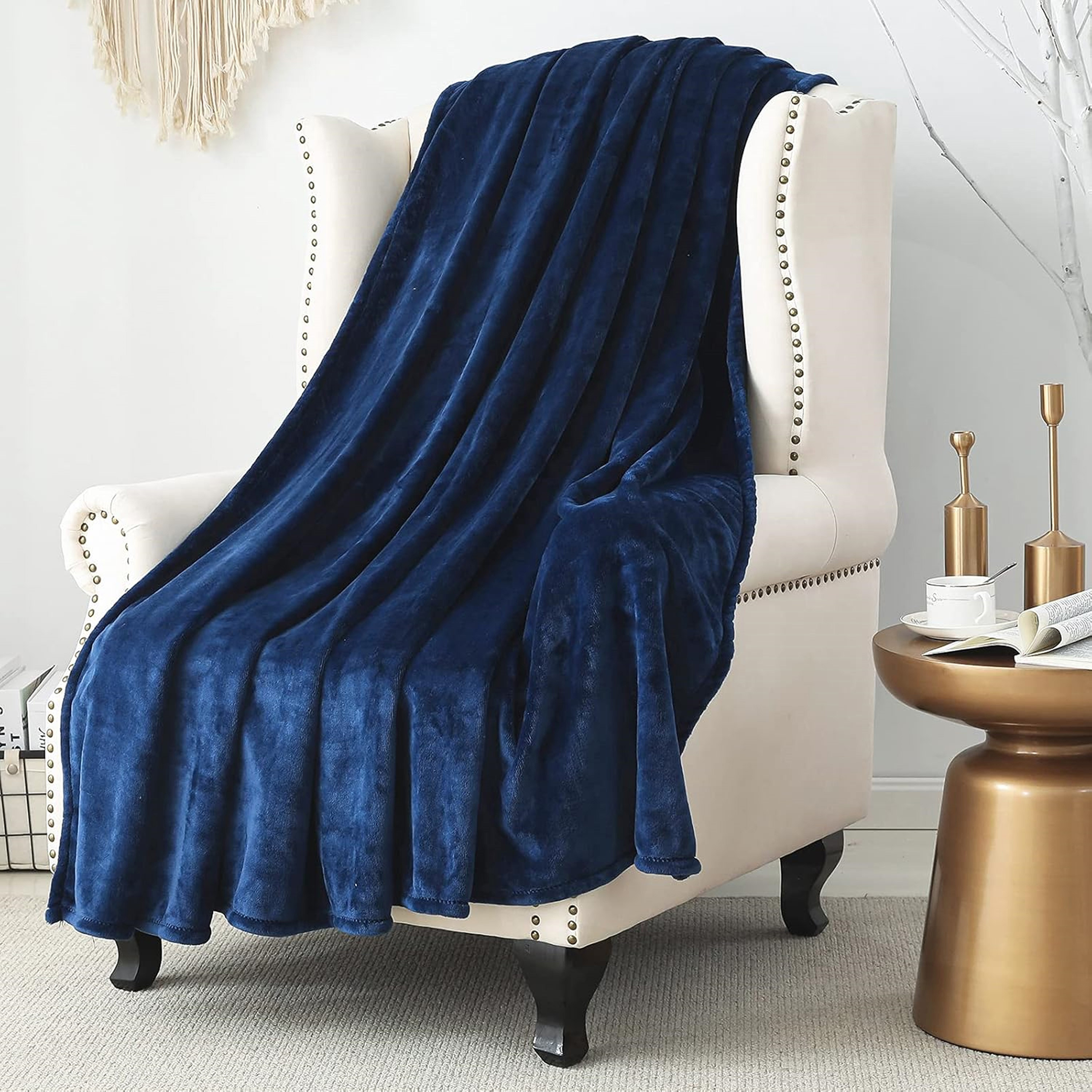 Karleen Decor Solid Flannel Blanket - 200x220 cms-household-bedding-blankets-image-4