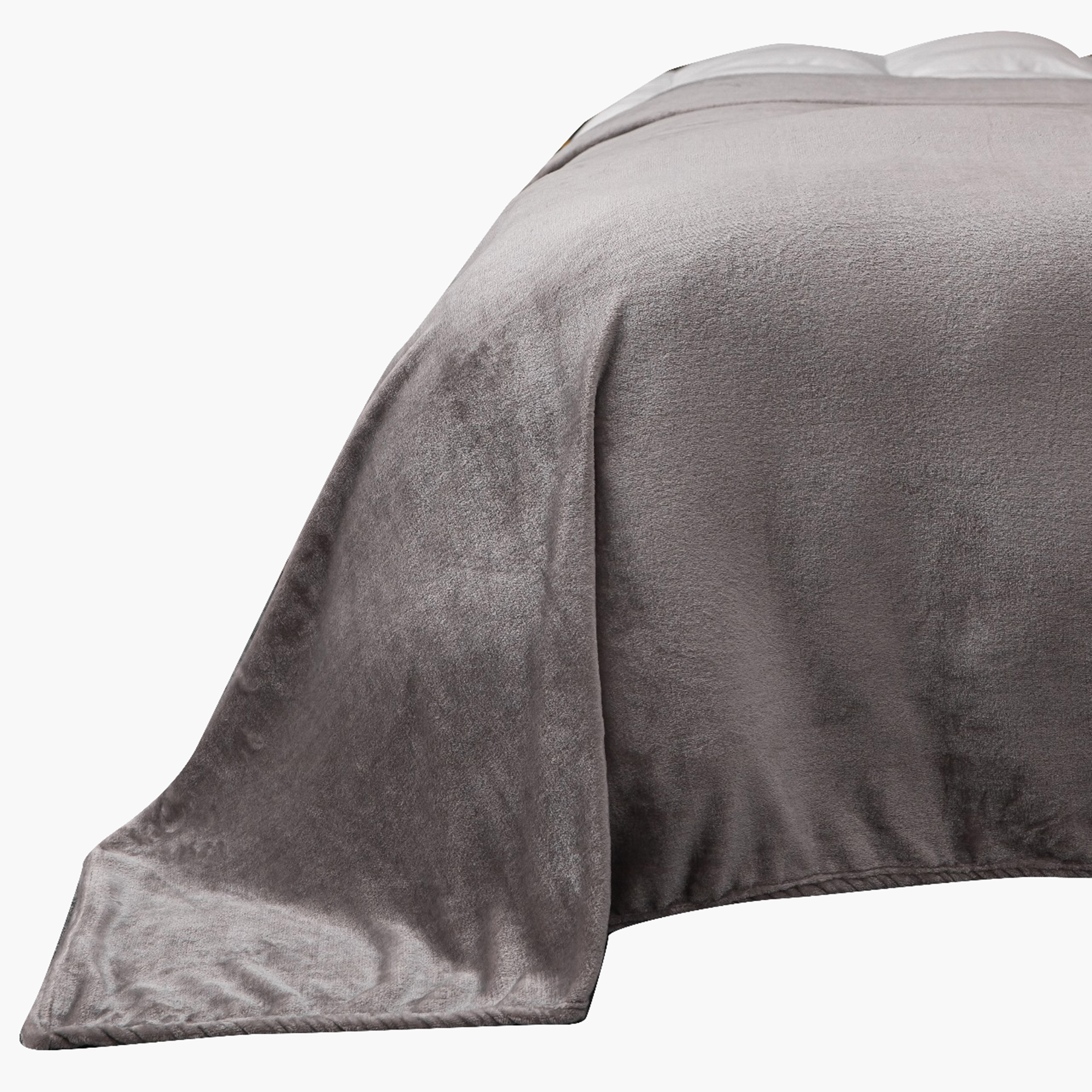 بطانية فلانيل سادة من كارلين ديكور - 150x200 سم-household-bedding-blankets-image-2