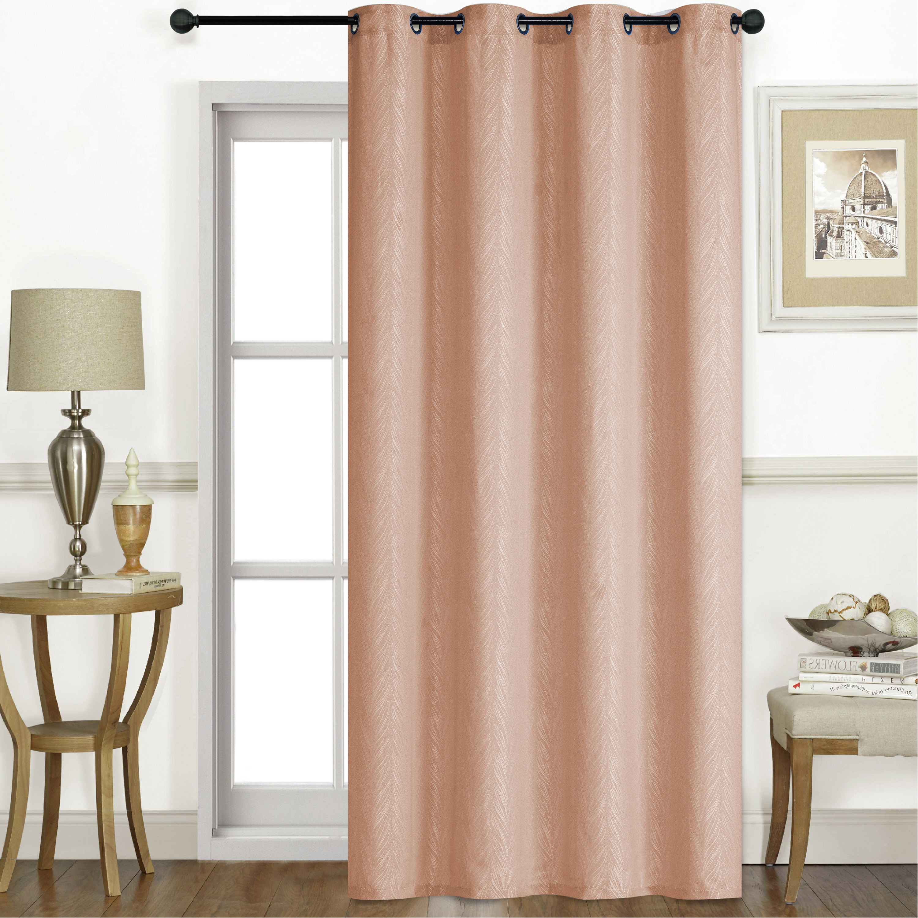 ستارة معتّمة جاكار بارزة الملمس من كارلين ديكور- 140x240 سم-household-windows-curtains-image-2