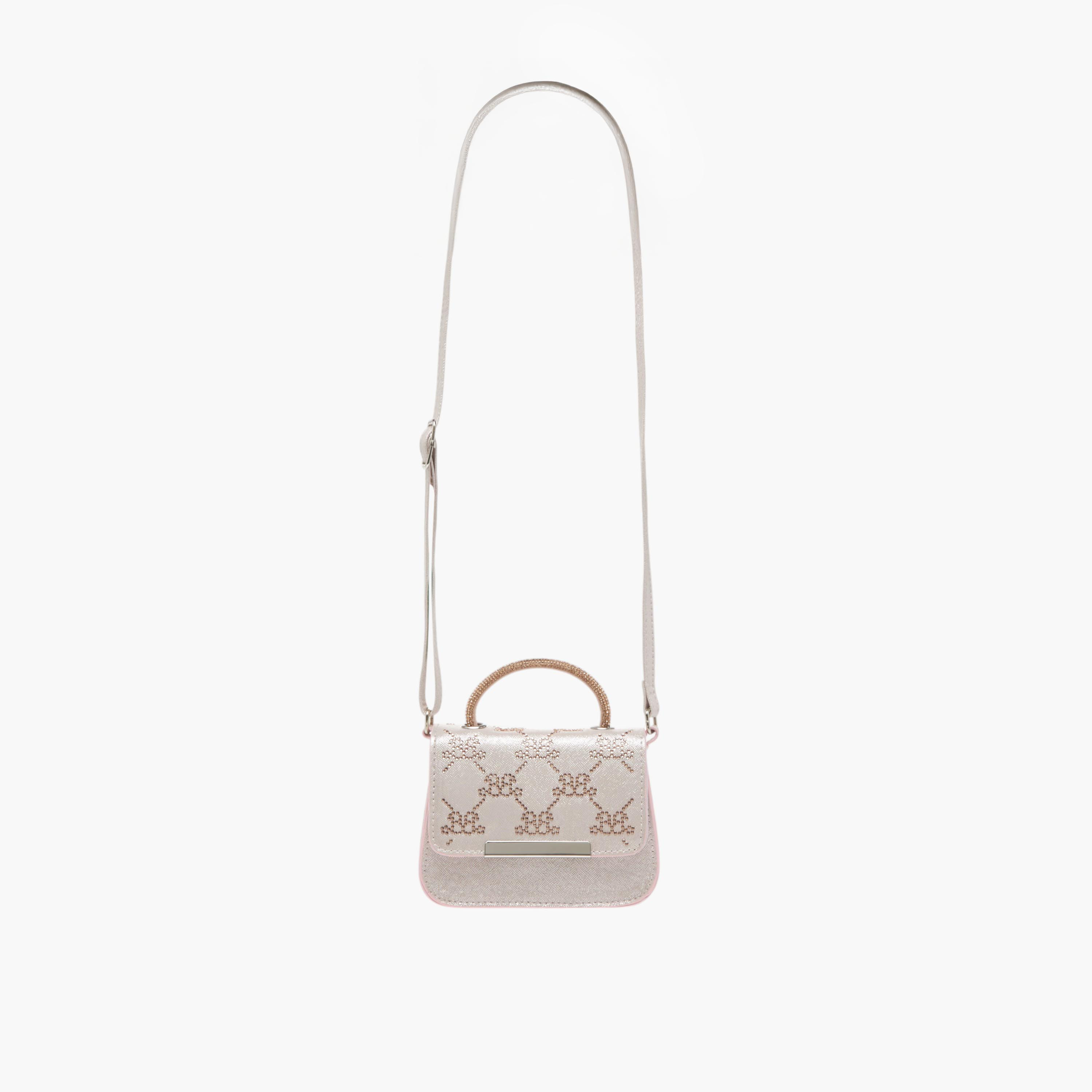 Barbie Embellished Crossbody Bag with Adjustable Strap and Flap Closure-girls-accessories-bags-image-2