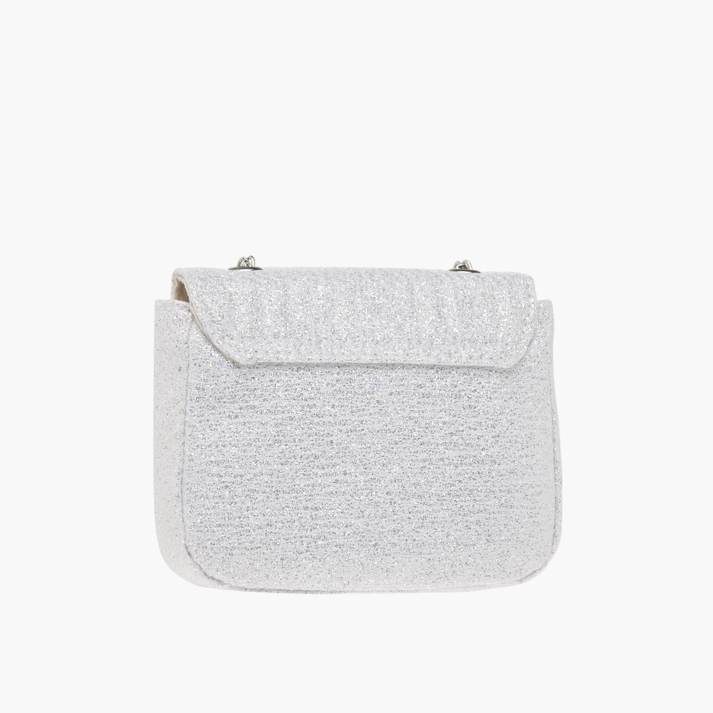 Disney Textured Bow Detail Crossbody Bag with Button Closure-girls-accessories-bags-image-3