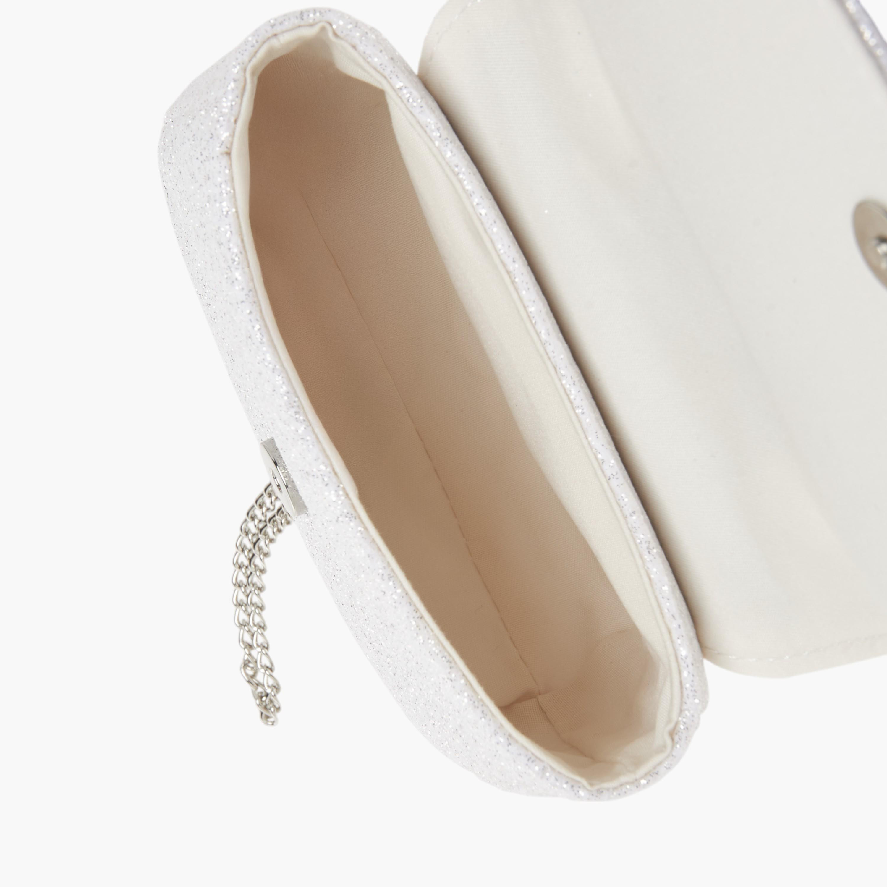 Disney Textured Bow Detail Crossbody Bag with Button Closure-girls-accessories-bags-image-6