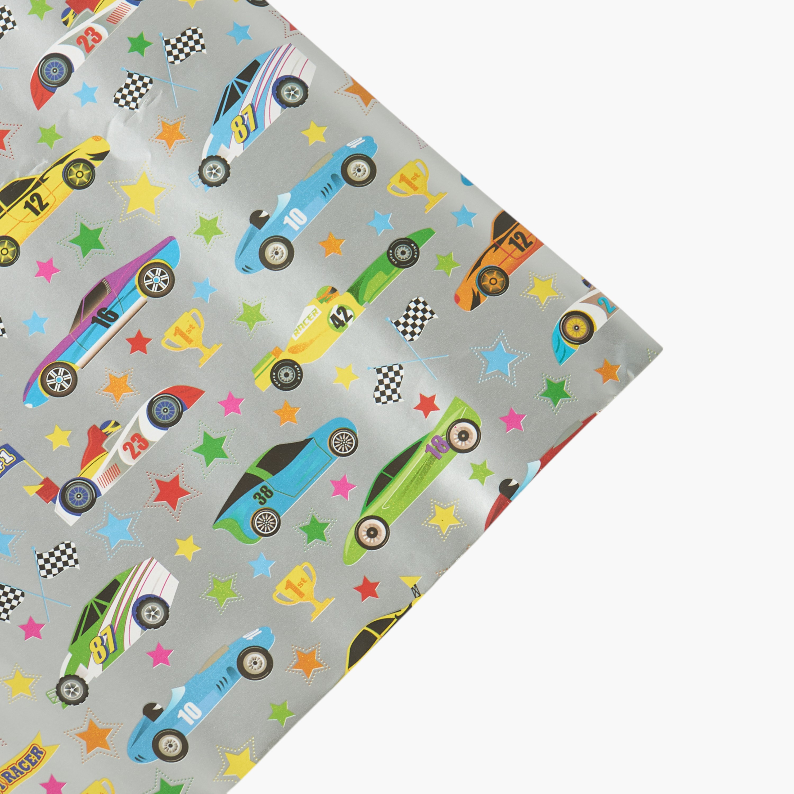 Sports Car Print Gift Wrap - 70x2 cms-household-decor-decorativeobjectsandsculptures-image-3