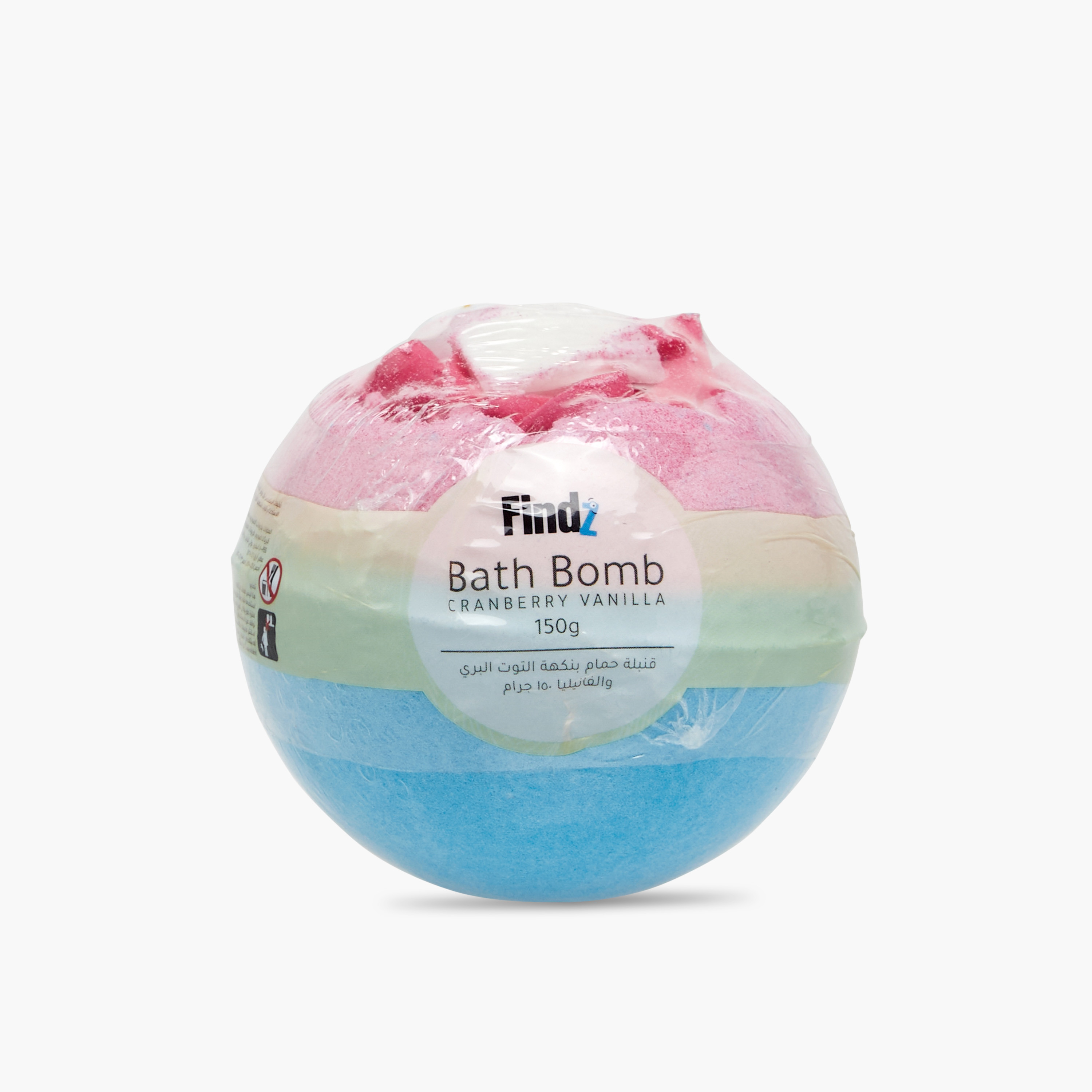 Findz Cranberry Vanilla Bath Bomb - 150 gms-beautyandpersonalcare-bathandbody-bathandshower-bathsalts-image-1