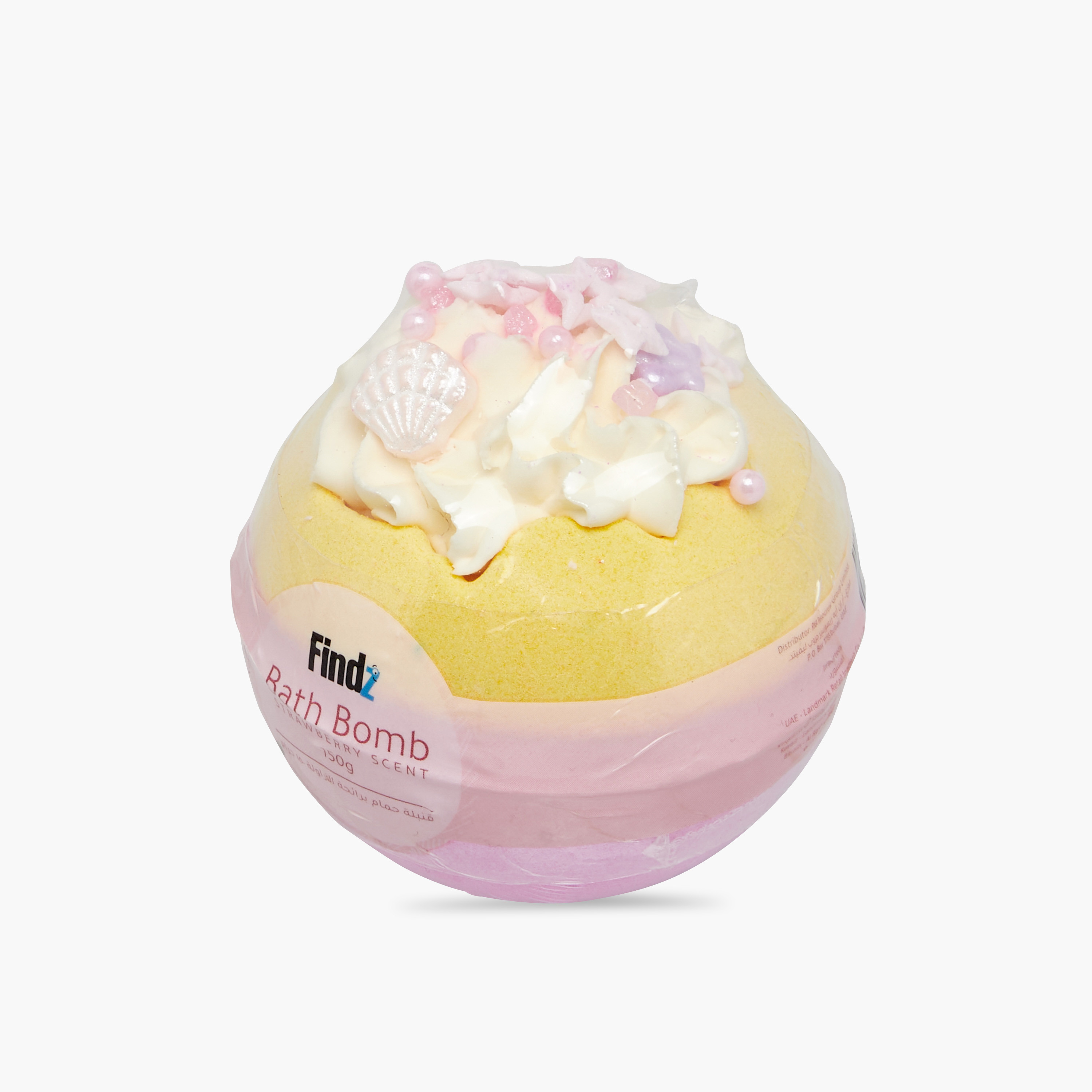 Findz Strawberry Bath Bomb - 150 gms-beautyandpersonalcare-bathandbody-bathandshower-bathsalts-image-3