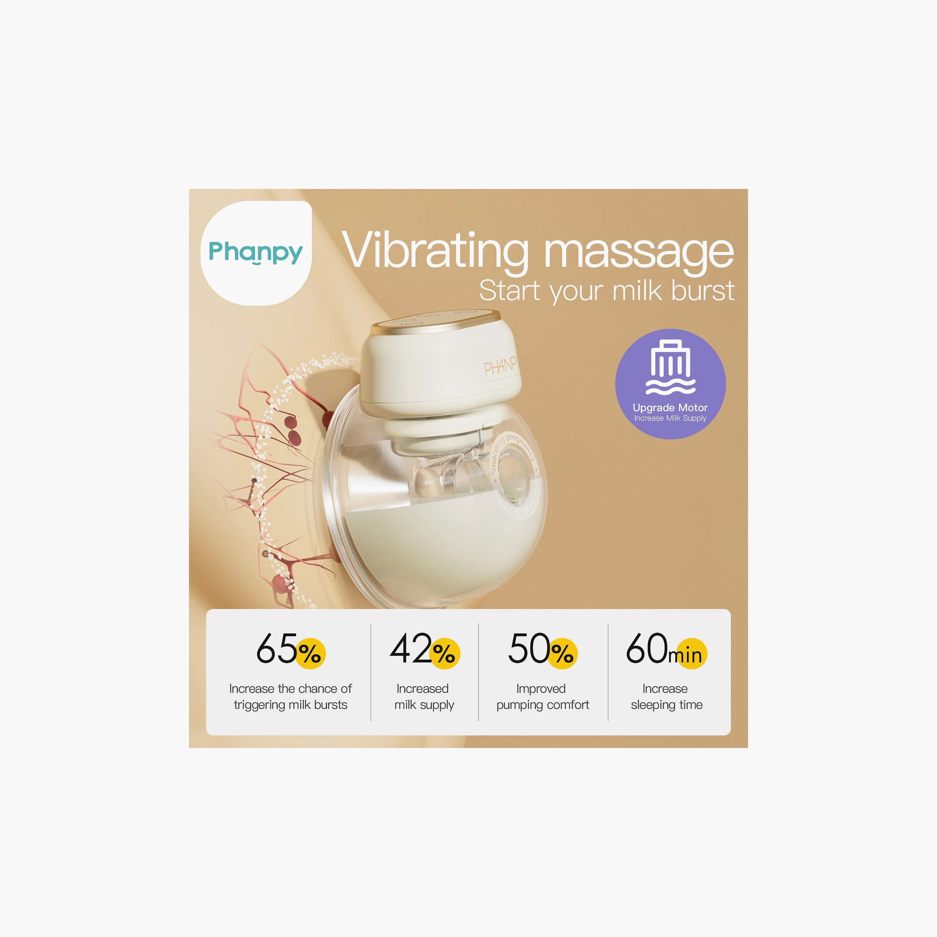 Phanpy E-Joy Breastfeeding Wearable Electric Pump with LED Touch Screen-baby-feeding-breastfeedingandcare-image-3