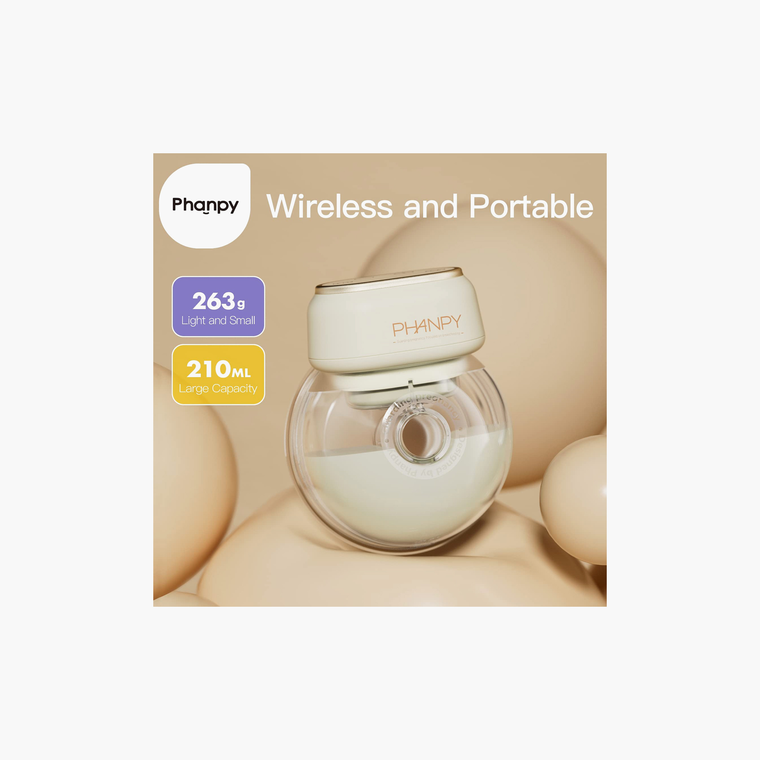 Phanpy E-Joy Breastfeeding Wearable Electric Pump with LED Touch Screen-baby-feeding-breastfeedingandcare-image-4