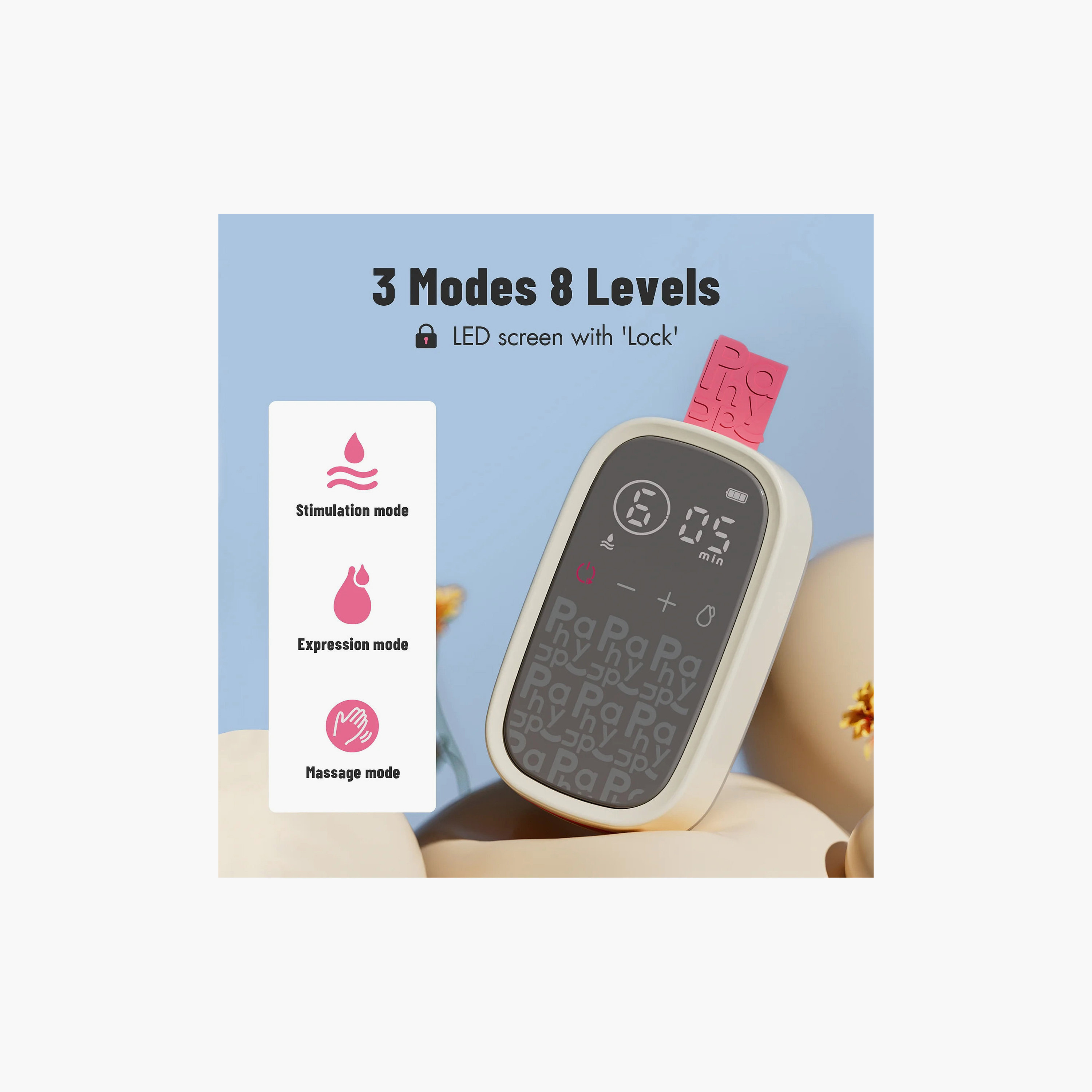 Phanpy E-Rosy Ultra Light Wearable Hands Free Breast Pump with 10 Piece Milk Storage Bags-baby-feeding-breastfeedingandcare-image-3