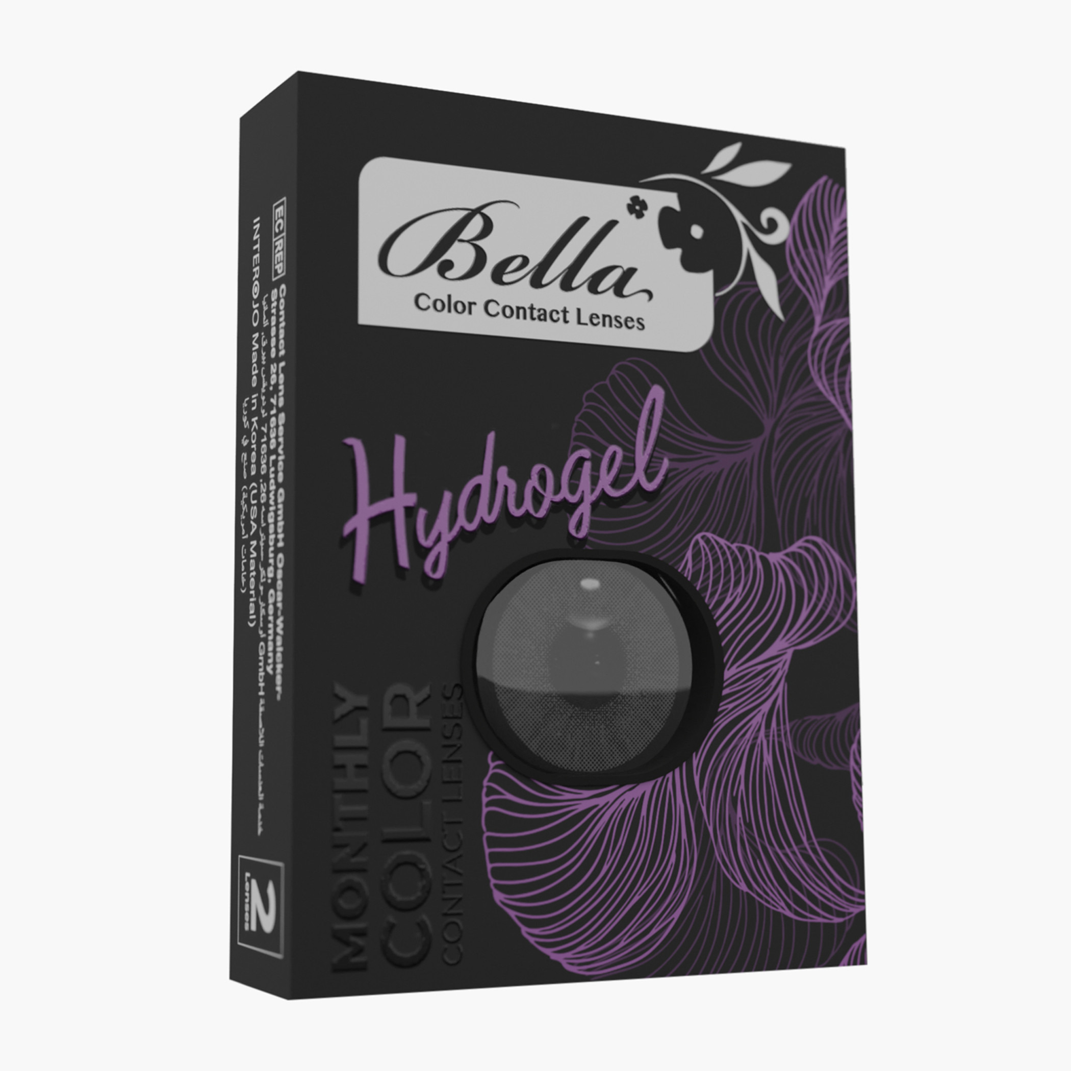 BELLA LENSES Diamond Almond Gray Monthly Contact Lenses - Set of 2-beautyandpersonalcare-makeup-eyes-colorcontactlenses-image-2