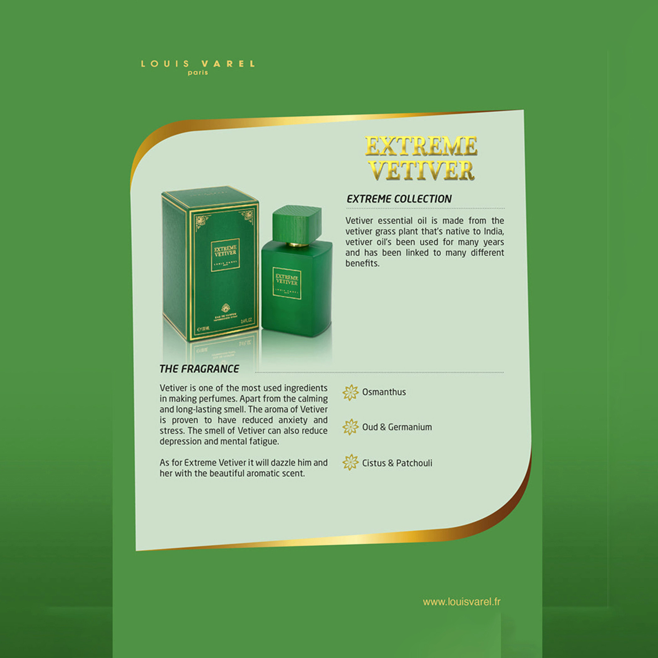 Louis Varel Extreme Vetiver Eau de Parfum Spray for Men - 100 ml-beautyandpersonalcare-fragrance-unisex-image-3