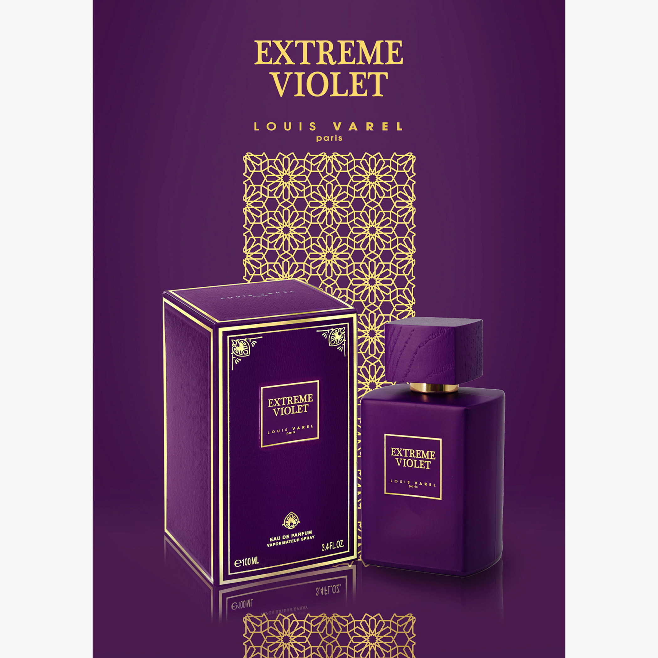 Louis Varel Extreme Violet Eau de Parfum Spray - 100 ml-beautyandpersonalcare-fragrance-unisex-image-2