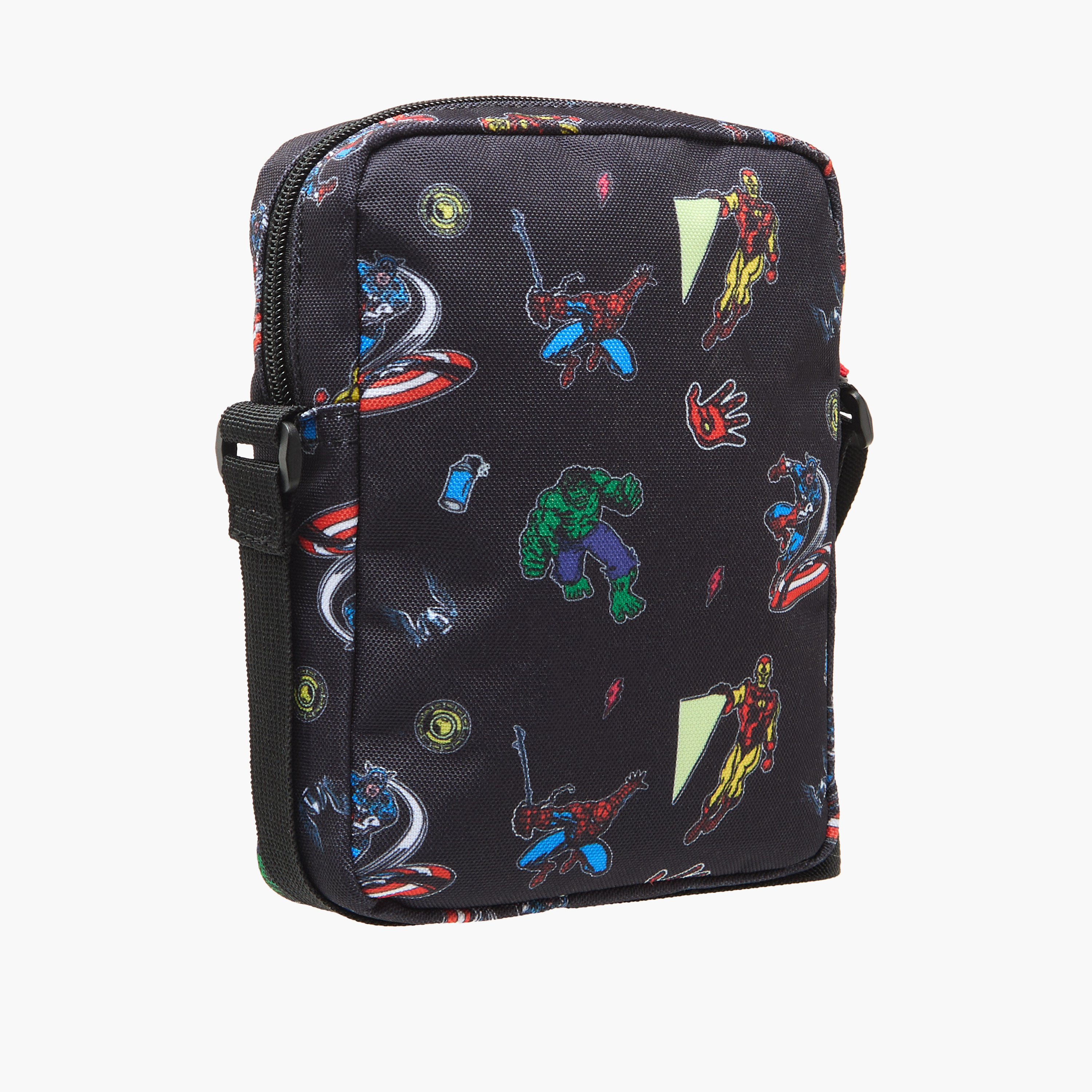 شنطة كروس بودي بحزام قابل للتعديل وسحاب إغلاق وطبعات مارفل-boys-accessories-bagsandbackpacks-image-3