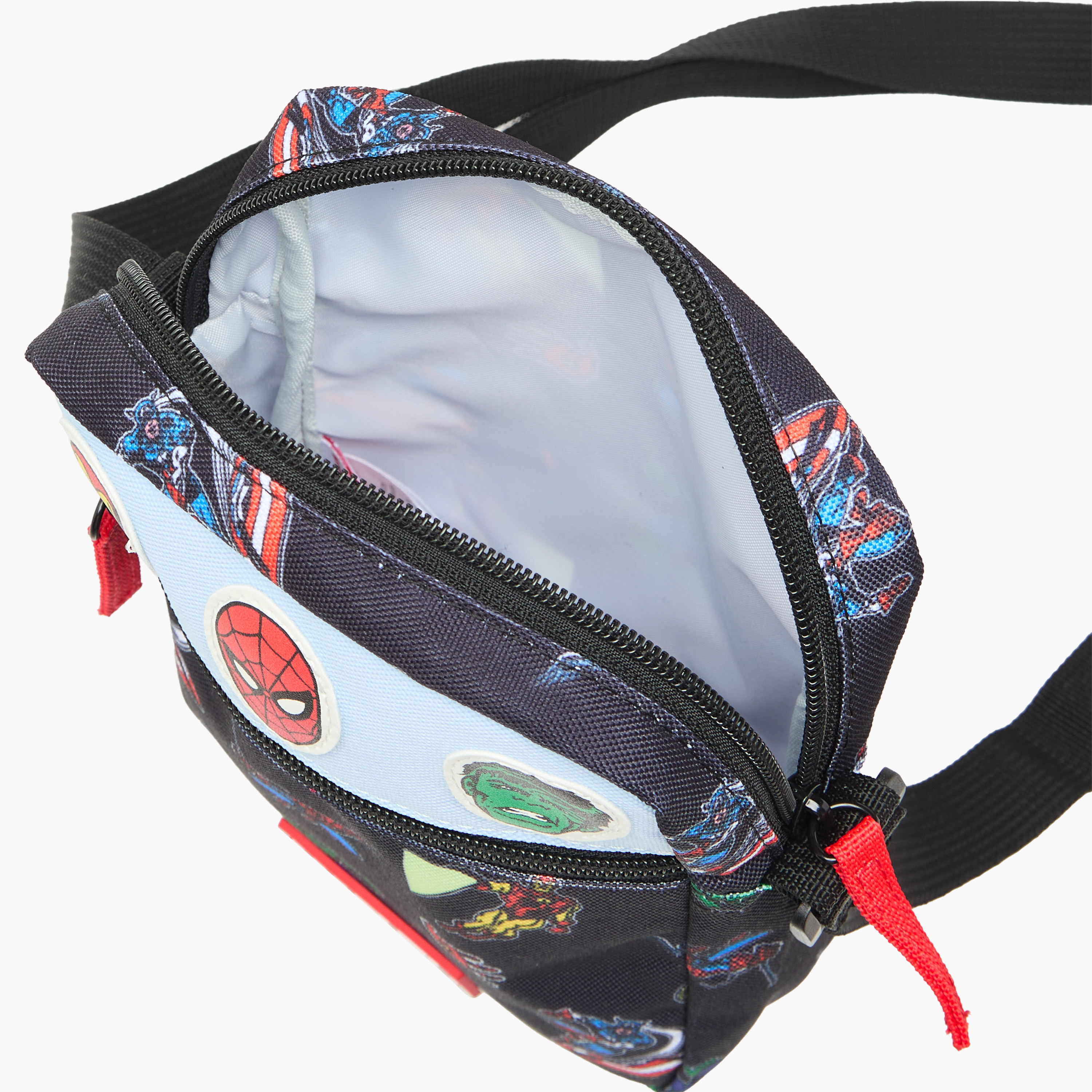 شنطة كروس بودي بحزام قابل للتعديل وسحاب إغلاق وطبعات مارفل-boys-accessories-bagsandbackpacks-image-6
