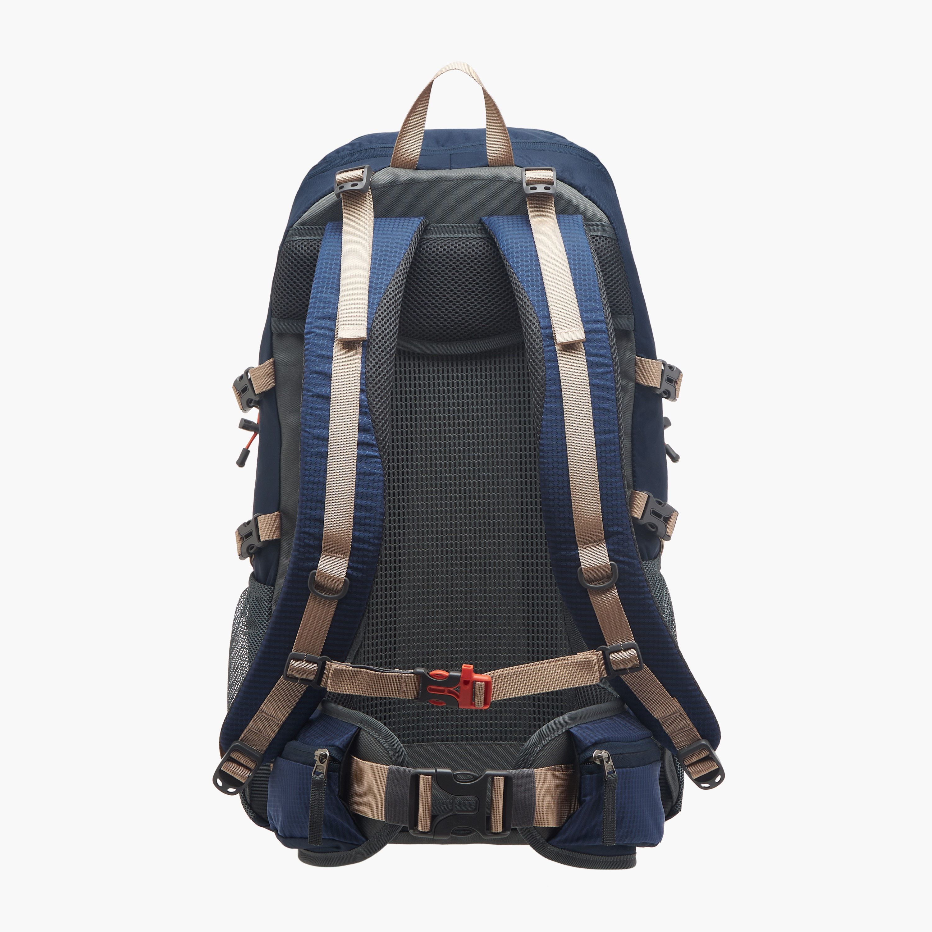 Kappa Logo Print Backpack with Zip Closure and Adjustable Strap - 34x54x16 cm-men-bags-image-3