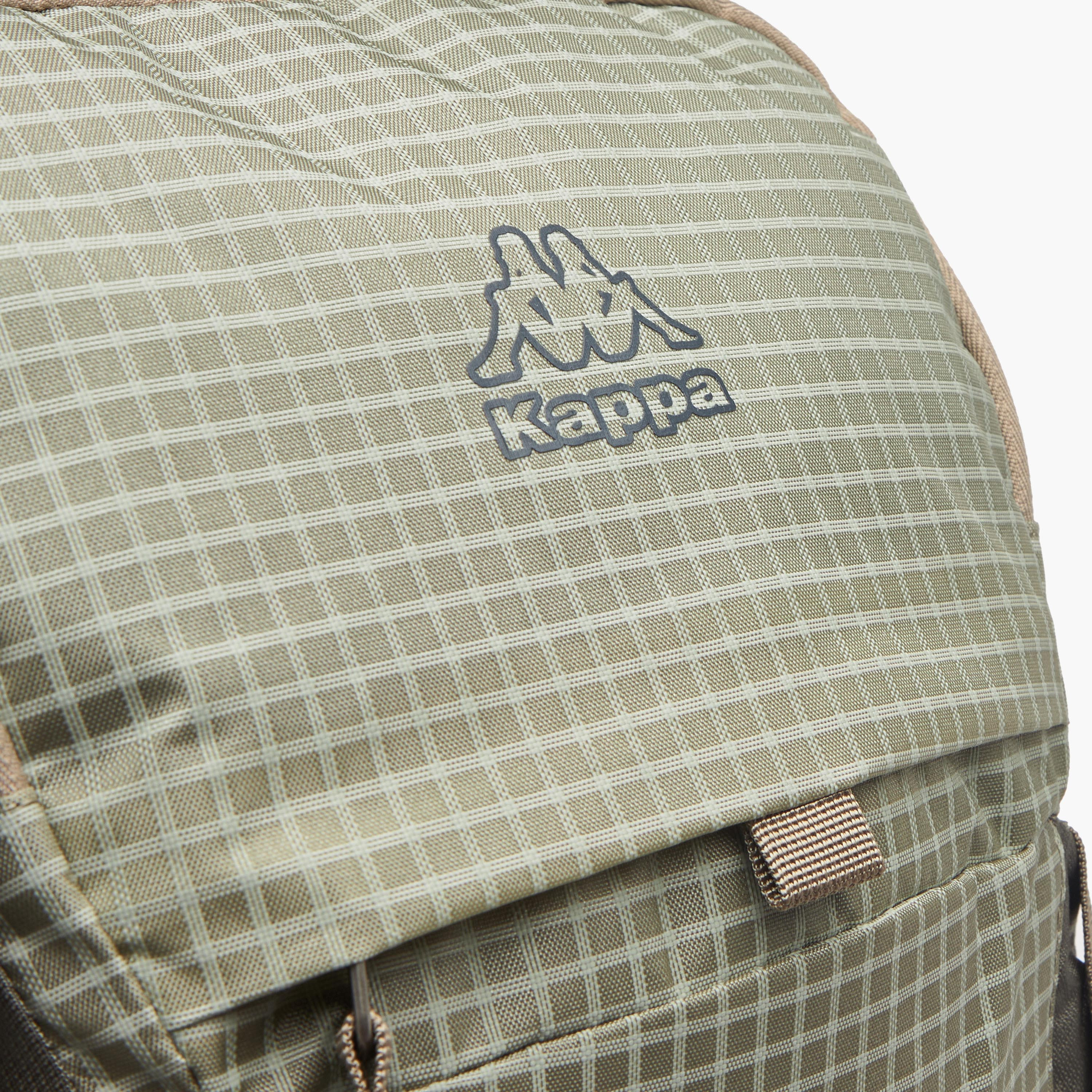 Kappa Logo Print Backpack with Zip Closure and Adjustable Strap - 34x54x16 cm-men-bags-image-4