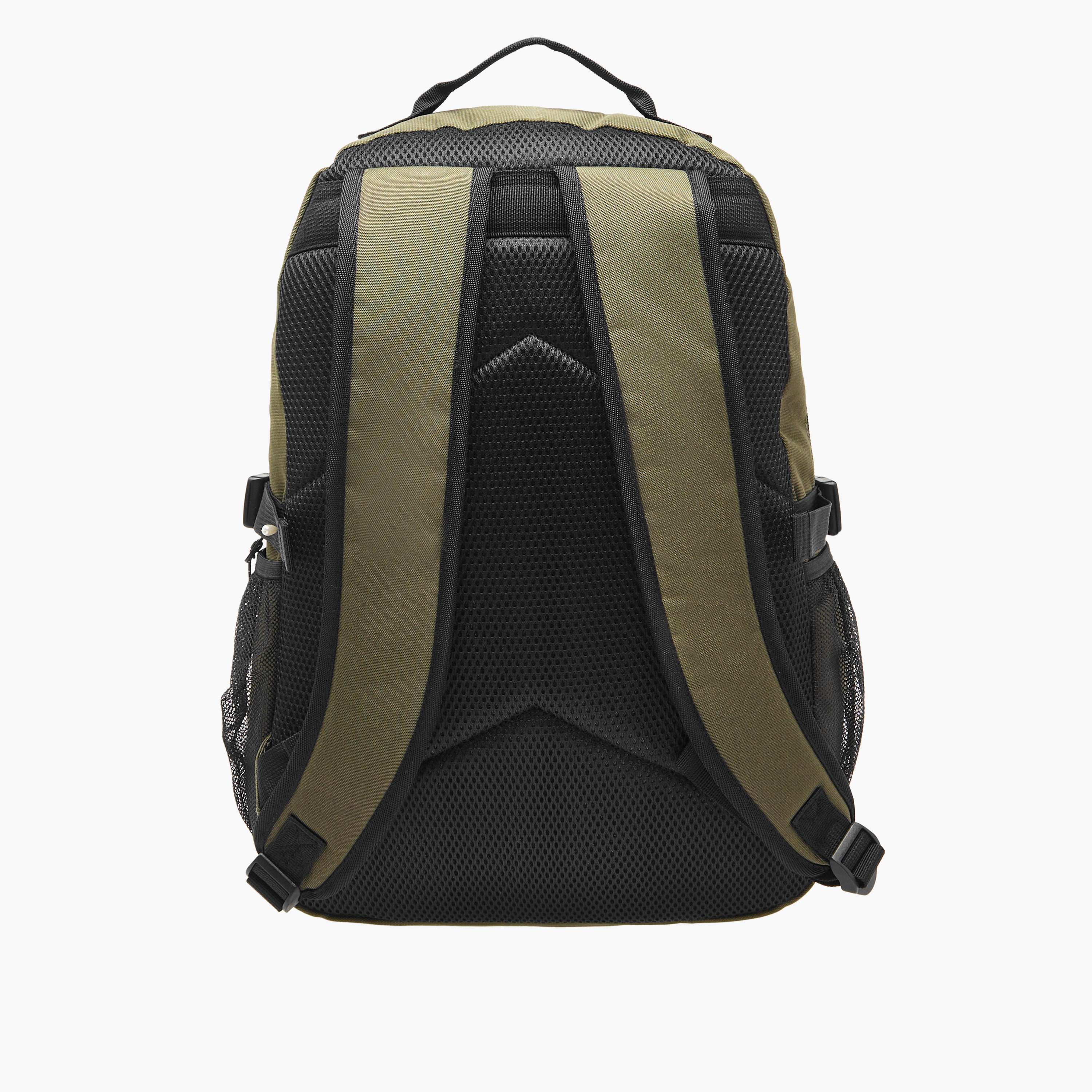 Lee Cooper Logo Applique Backpack with Adjustable Straps and Zip Closure - 14x31x46 cm-men-bags-image-3
