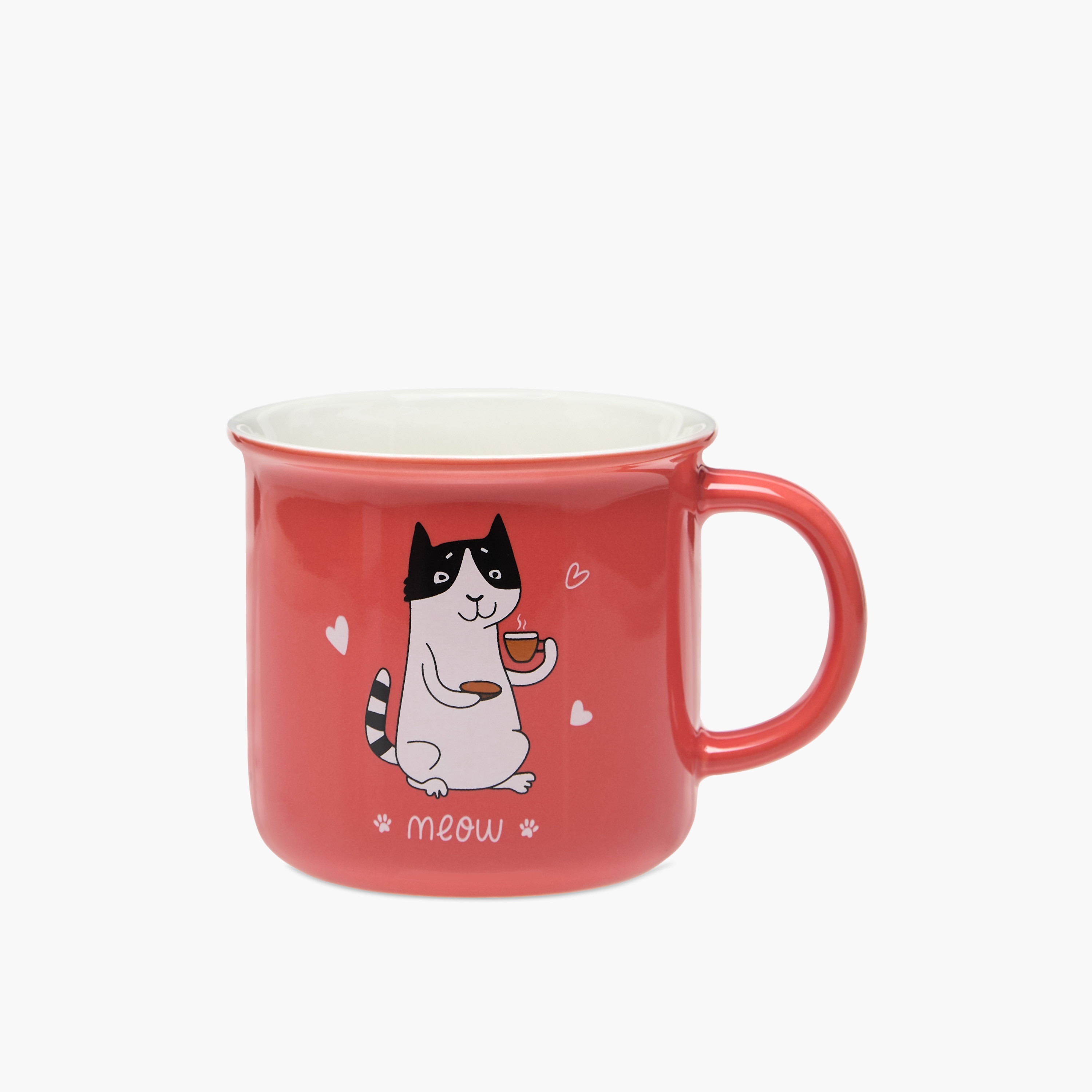 Cat Print Ceramic Mug - 400 ml-household-dining-teaandcoffee-mugsandcups-image-1