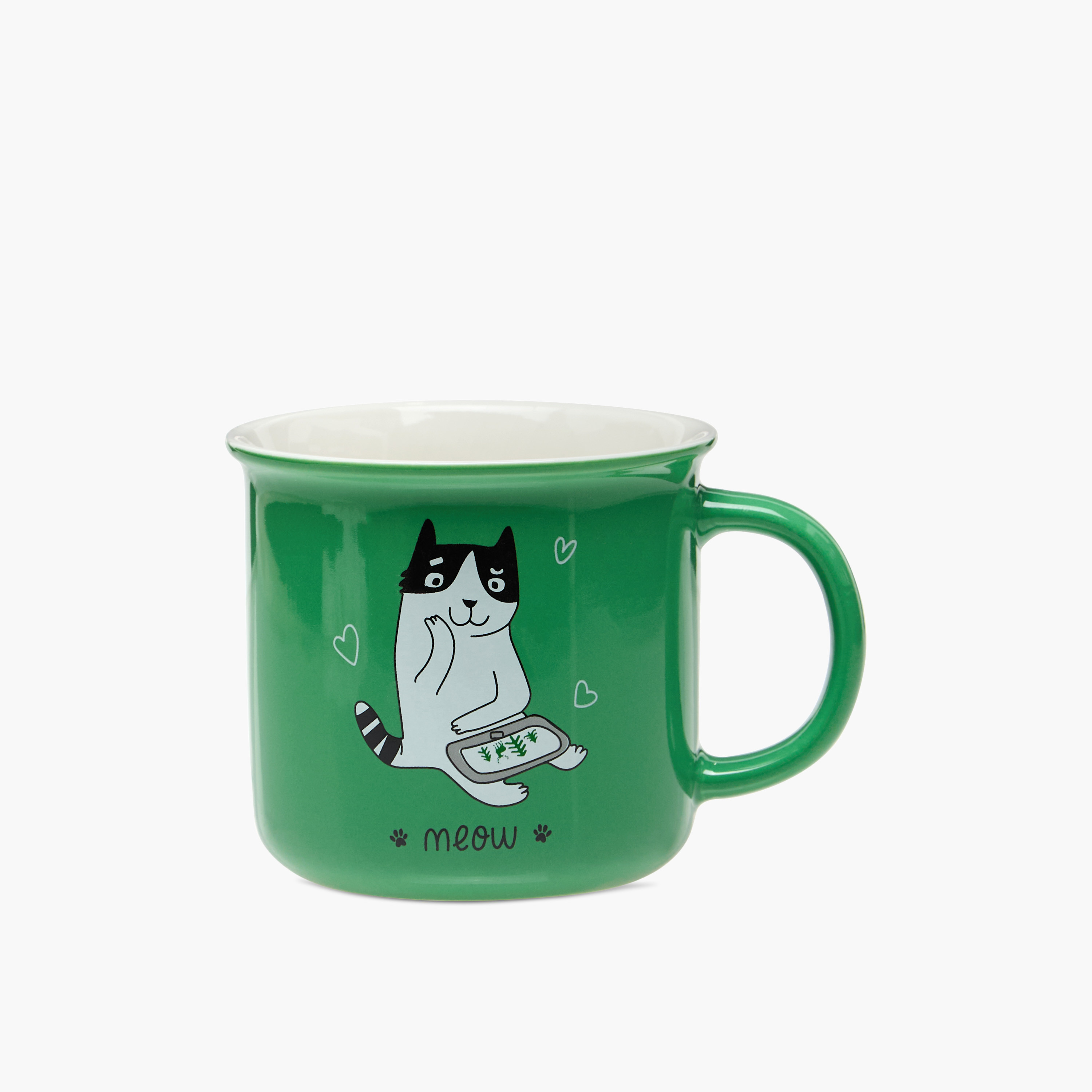 Cat Print Ceramic Mug - 400 ml-household-dining-teaandcoffee-mugsandcups-image-1