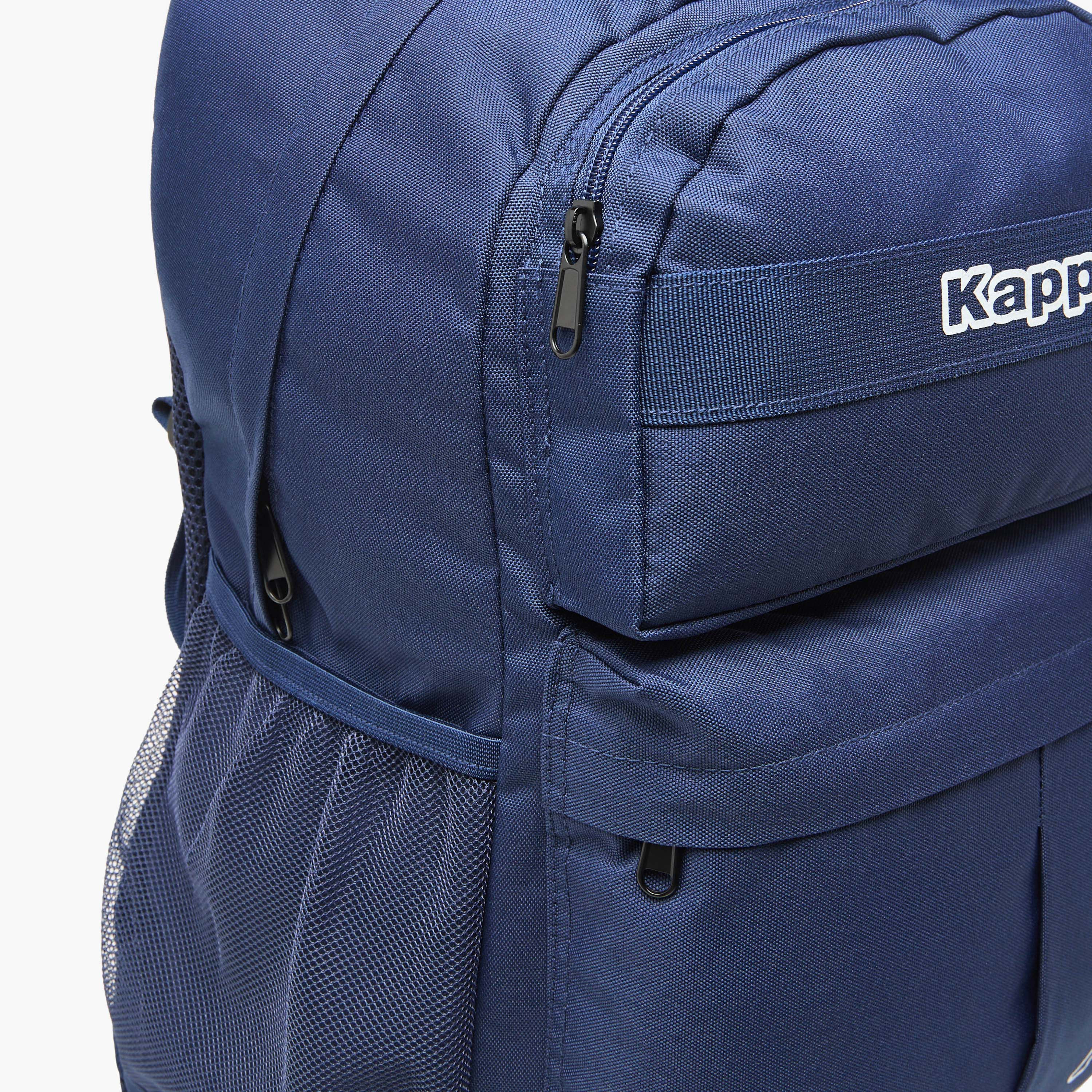 Kappa Solid Backpack with Adjustable Straps and Zip Closure-men-bags-image-4