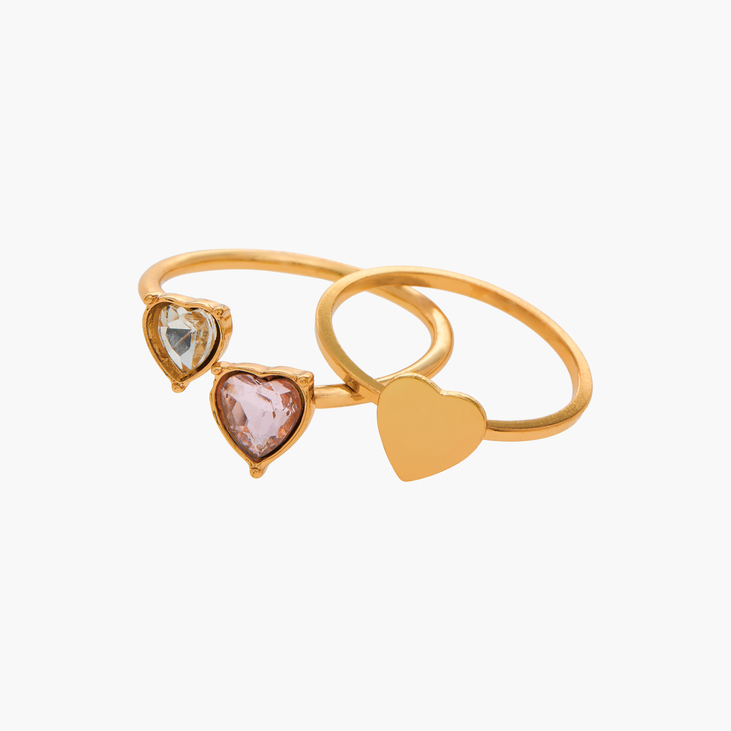 Heart Embellished 3-Piece Ring Set - L-XL-women-watchesandjewellery-jewellery-rings-image-4