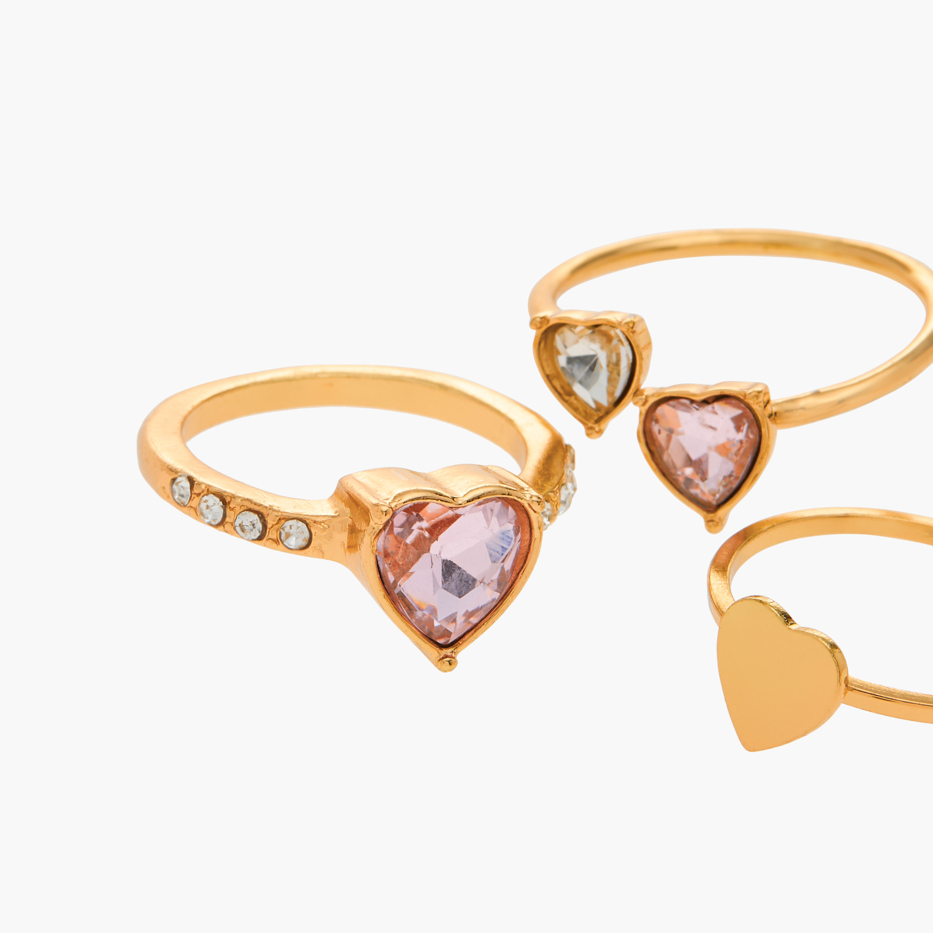 Heart Embellished 3-Piece Ring Set - L-XL-women-watchesandjewellery-jewellery-rings-image-5