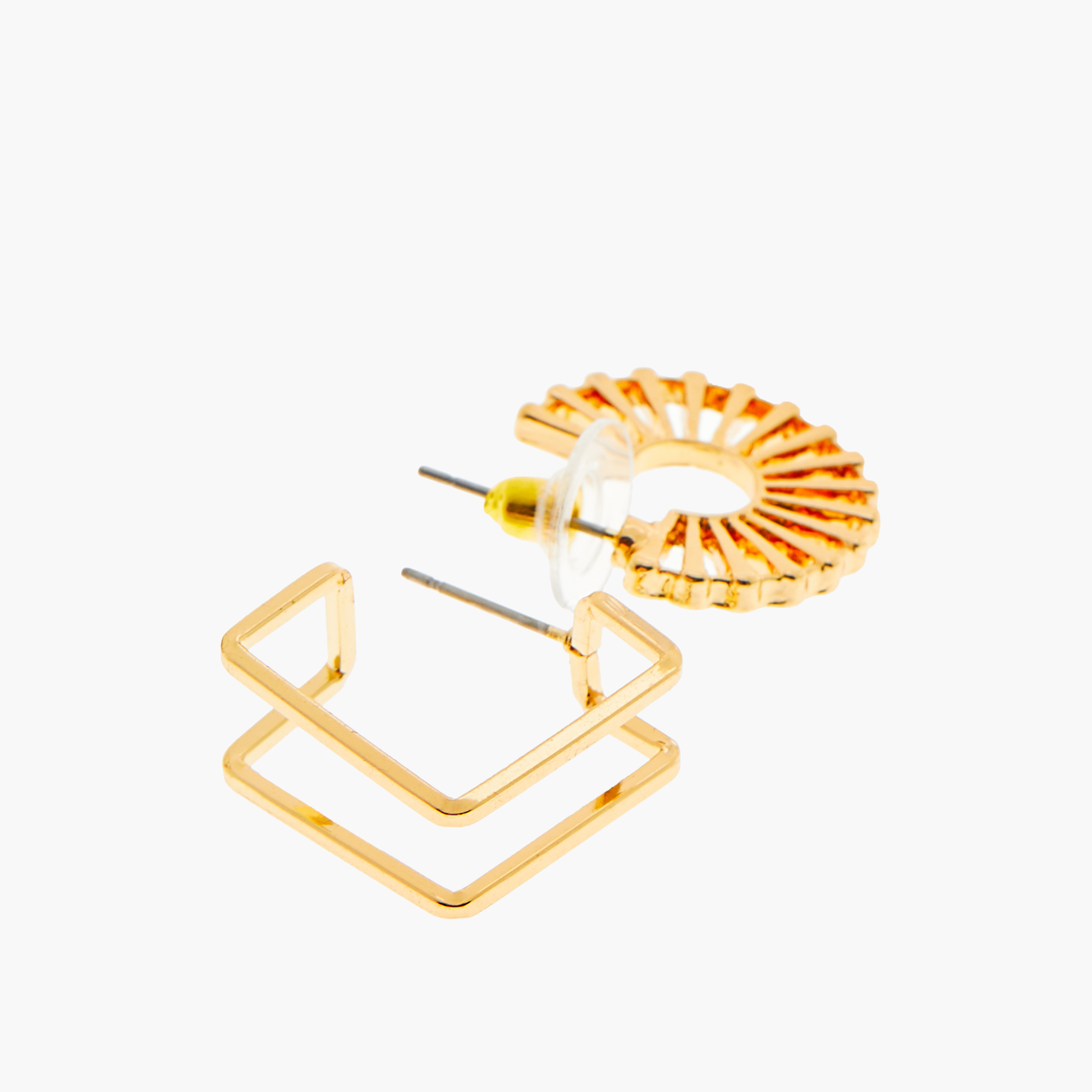 Assorted Hoop Earrings with Pushback Closure - Set of 3-women-watchesandjewellery-jewellery-earrings-image-6