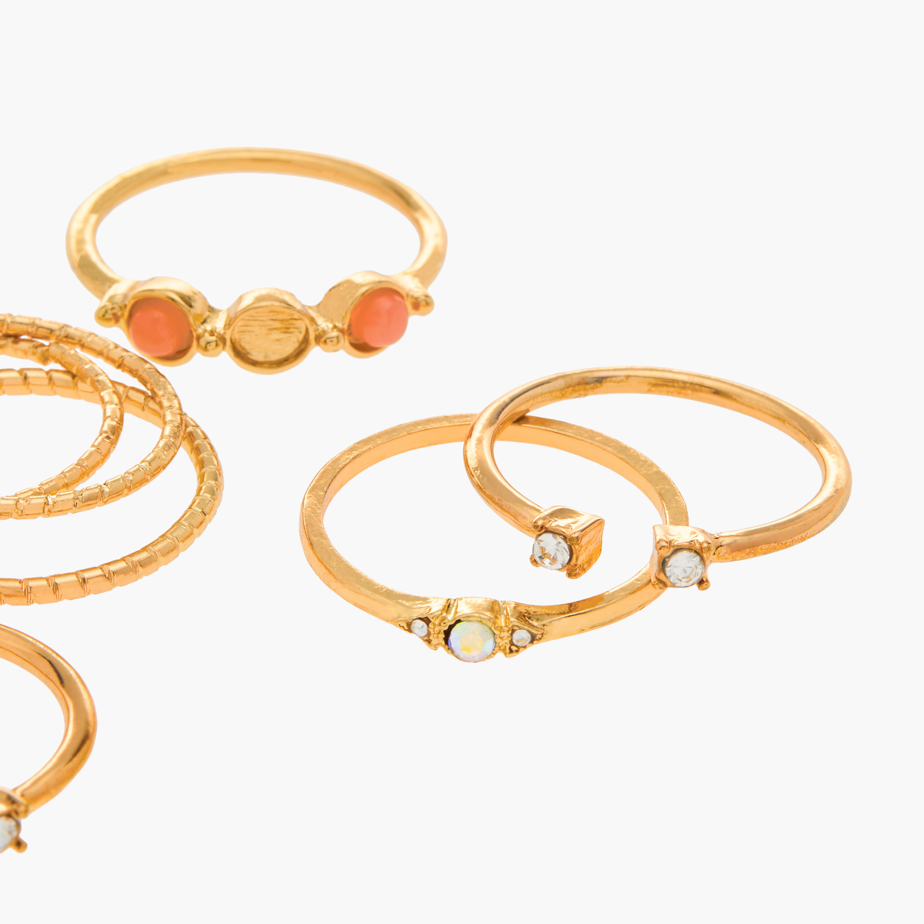 Assorted 7-Piece Metallic Ring Set - L-XL-women-watchesandjewellery-jewellery-rings-image-4