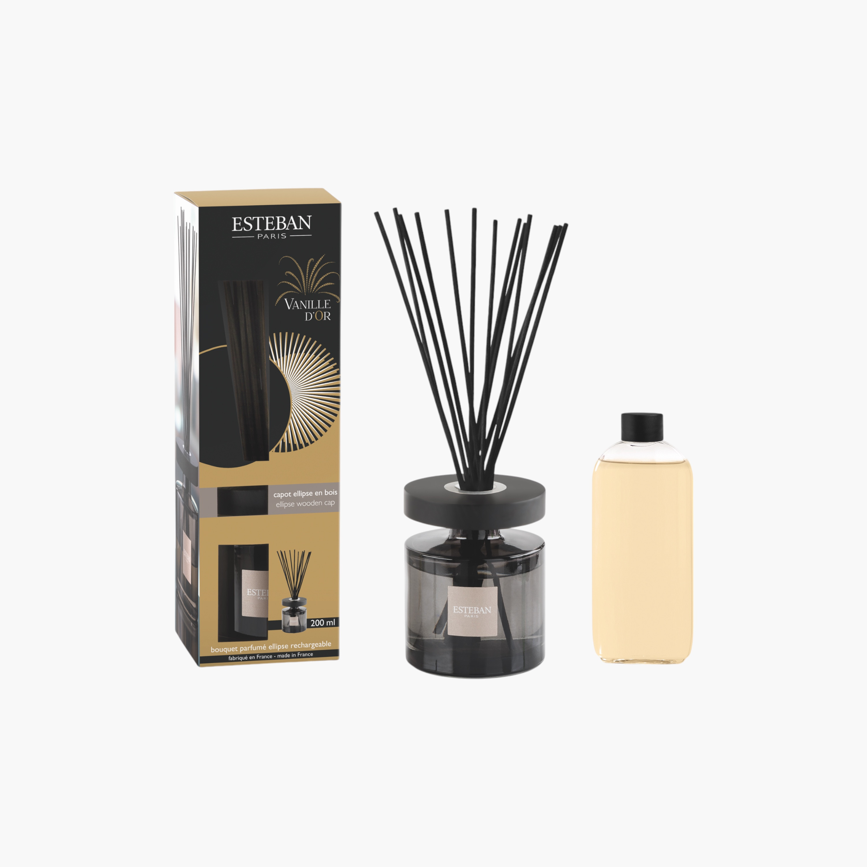 عبوة إعادة تعبئة زيت معطر فانيلا دور من إيستبان - 200 مل-household-homefragrance-fragranceoilsandessence-image-1