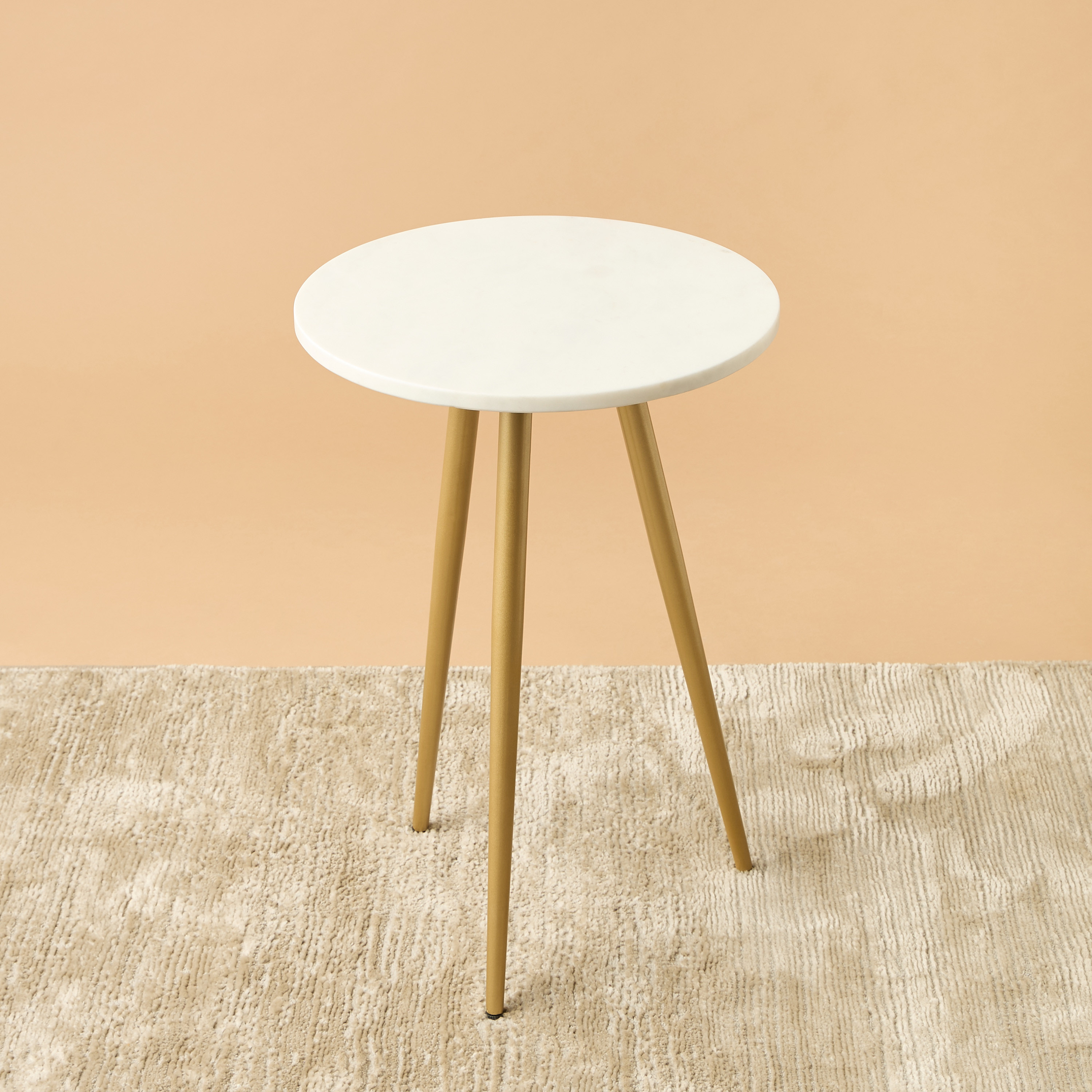 Marble Top Side Table - 38x56 cms-furniture-livingroom-sideandendtables-image-2