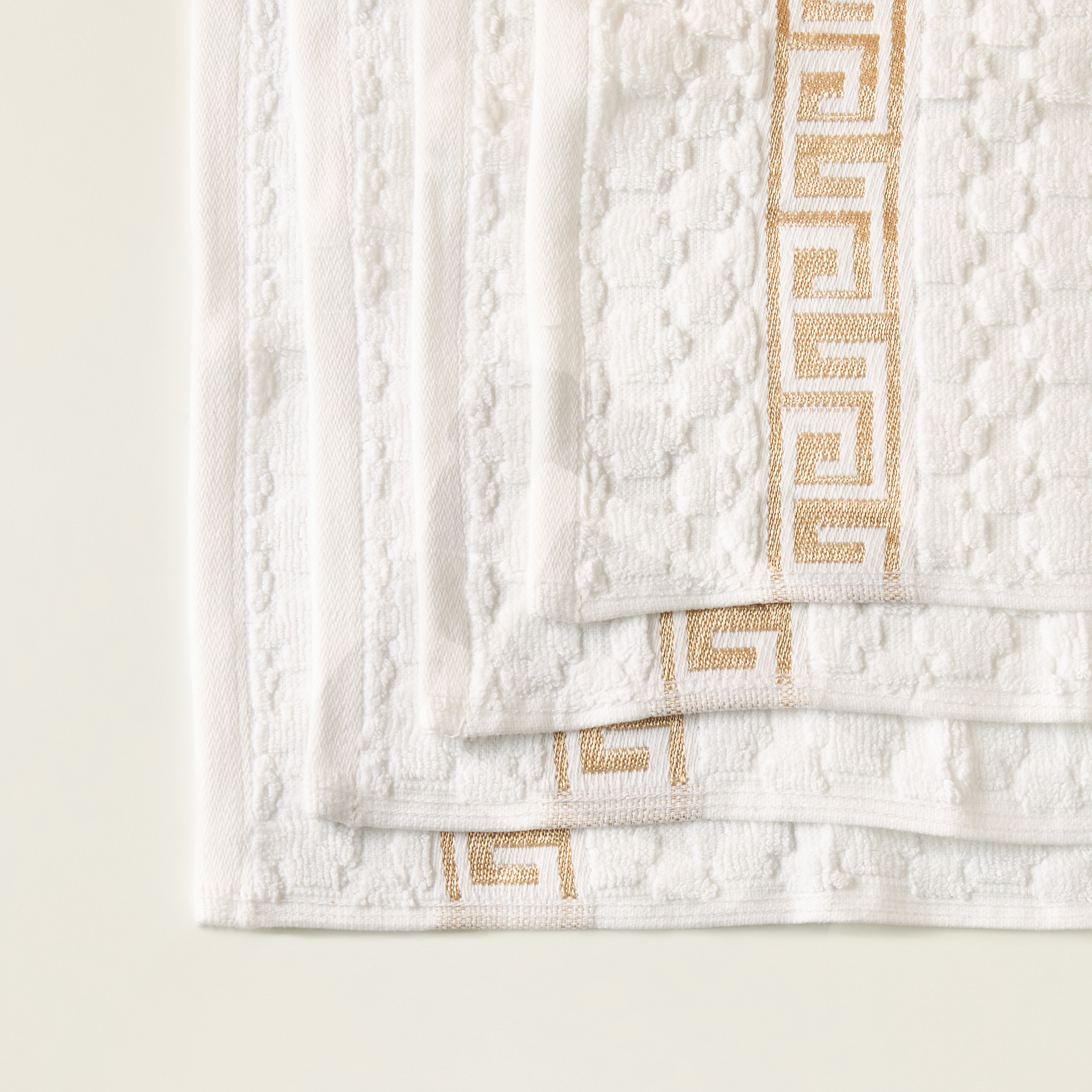 Gia Como 4-Piece Textured Face Towel Set - 30x30 cms-household-bathandlaundry-bathlinen-towels-image-3