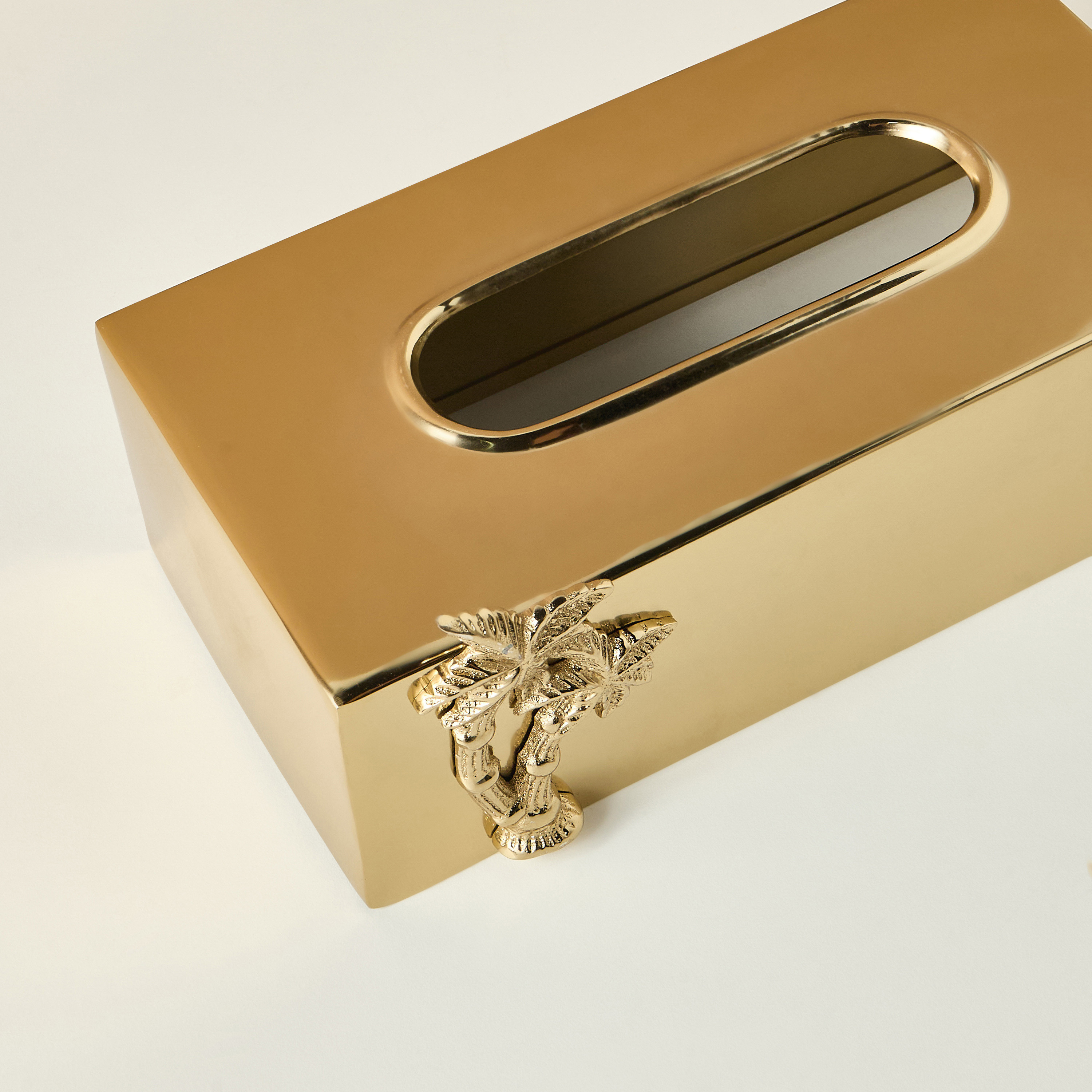 صندوق مناديل بتزيينات نخلة-household-bathandlaundry-bathaccessories-tissueboxesandcottonjars-image-4