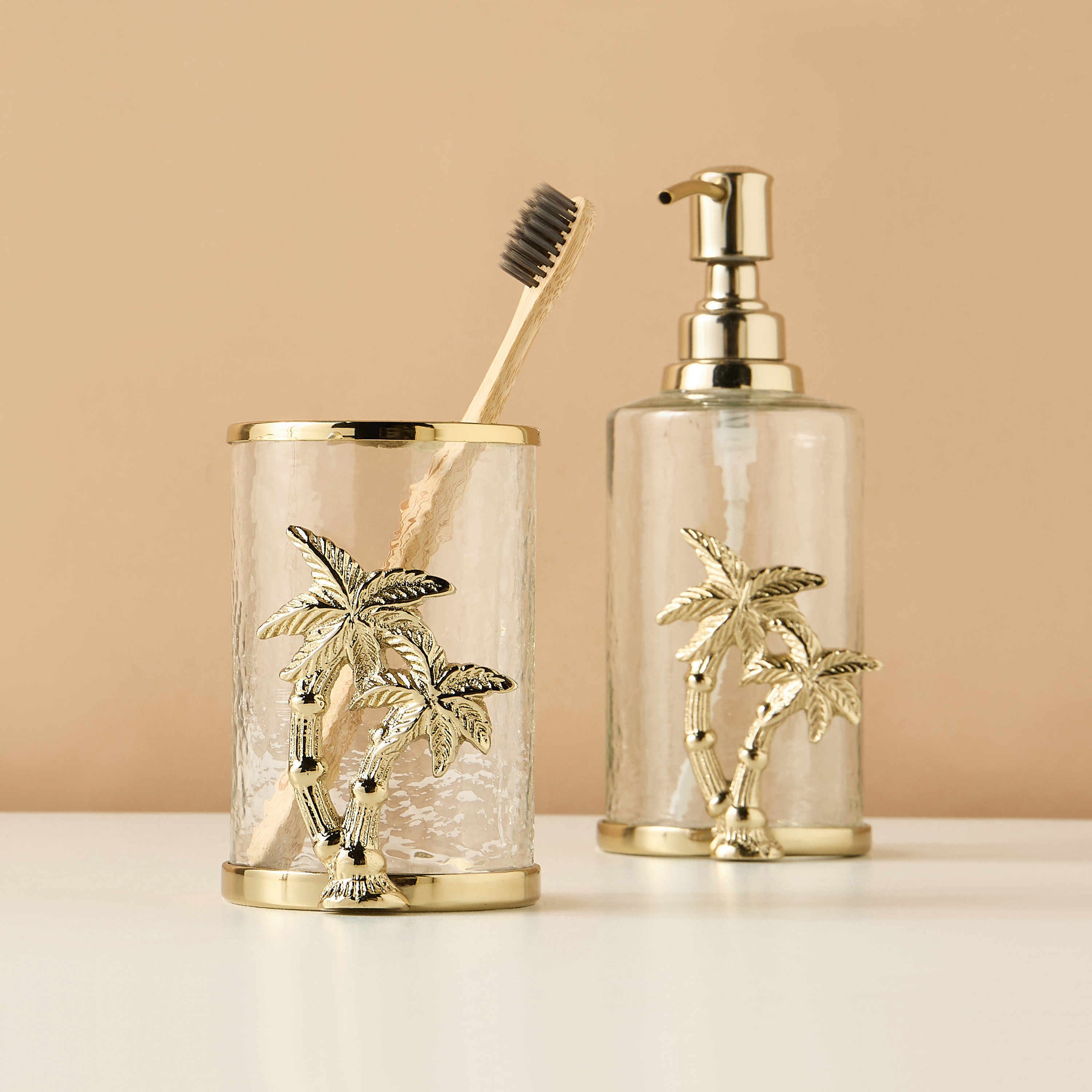 Palm Metal Tumbler-household-bathandlaundry-bathaccessories-toothbrushholdersandtumblers-image-1