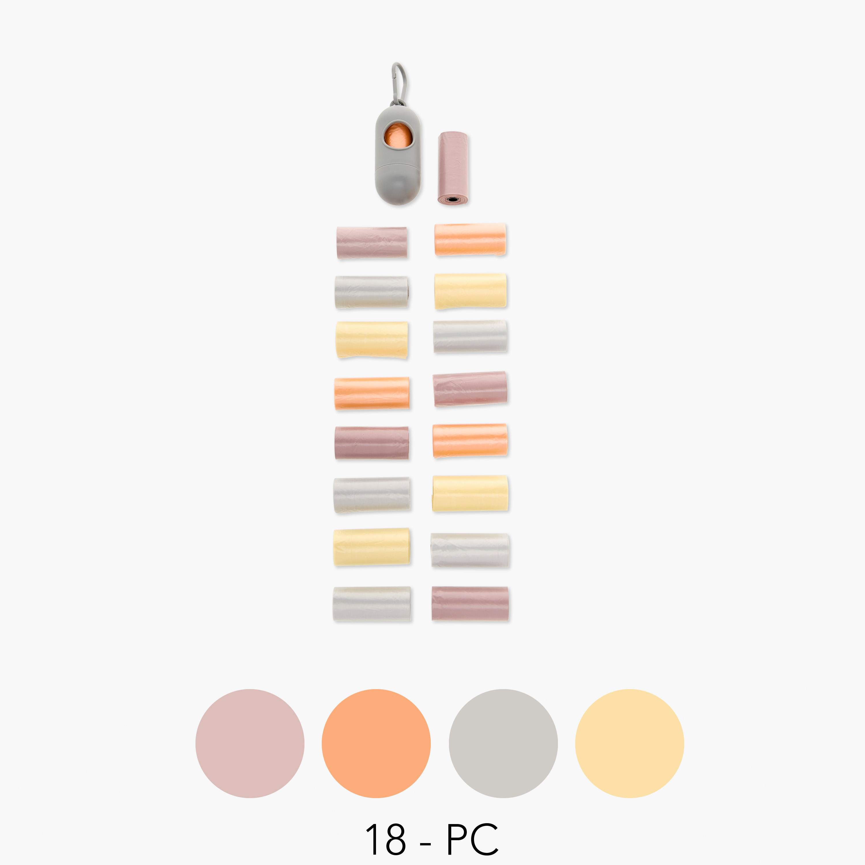 Juniors 15-Piece Scented Diaper Disposal Bag Refill with Dispenser - Set of 18-baby-diapering-binsandrefills-image-1