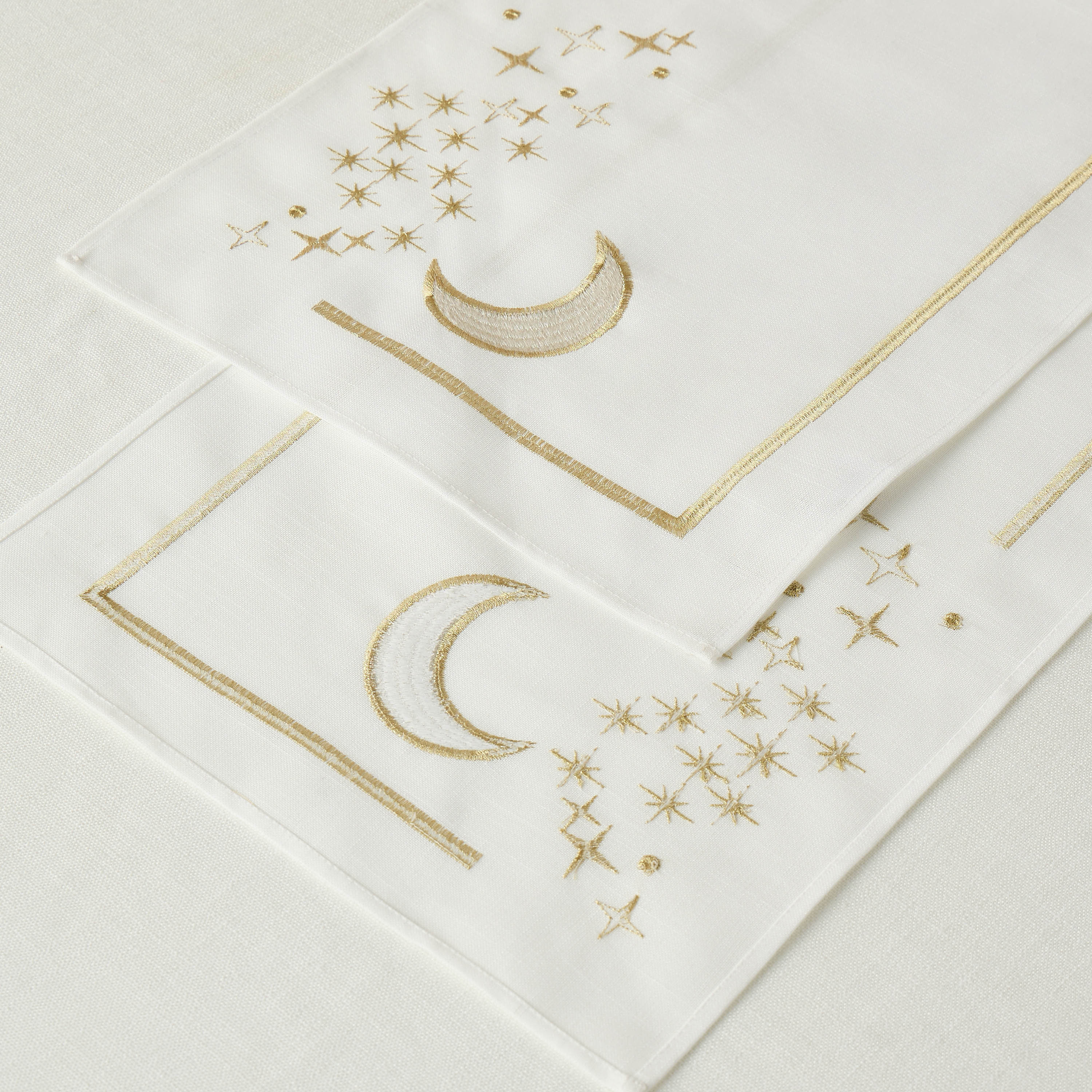 Crescent Embroidered Table Runner - 180x35 cms-household-dining-tablelinen-runnersandtablecovers-image-4
