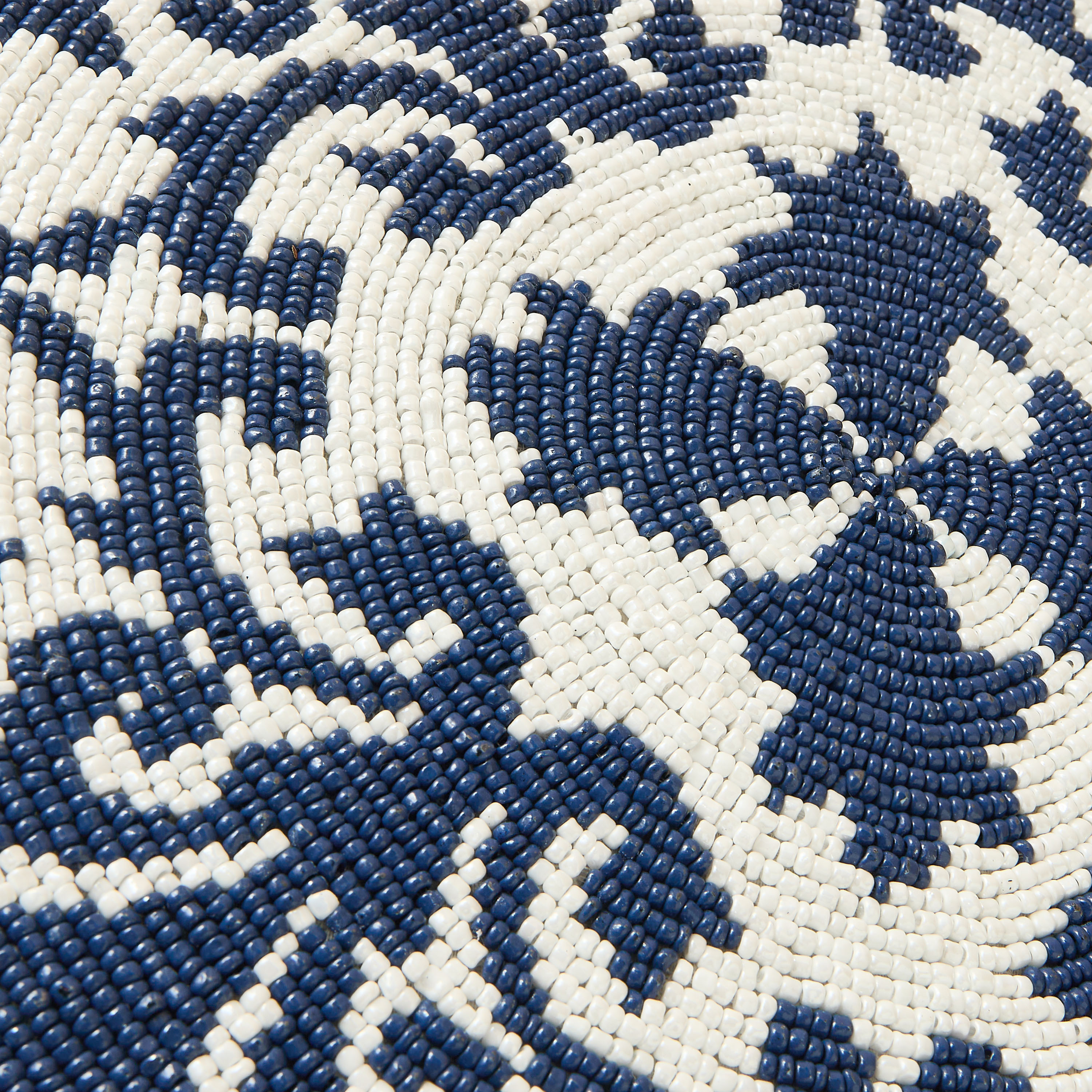 Gia Como Bead Embellished Round Placemat - 36 cms-household-dining-tablelinen-placemats-image-4