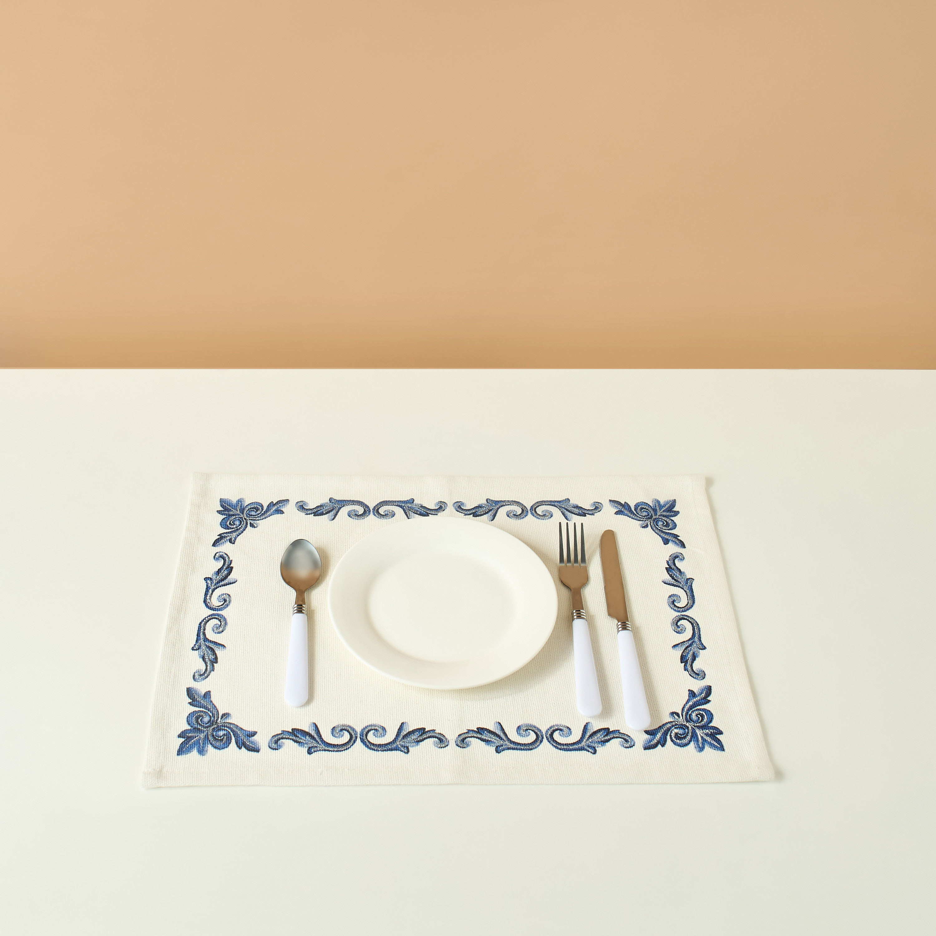 Gia 2-Piece Printed Placemat Set - 30x45 cms-household-dining-tablelinen-placemats-image-1