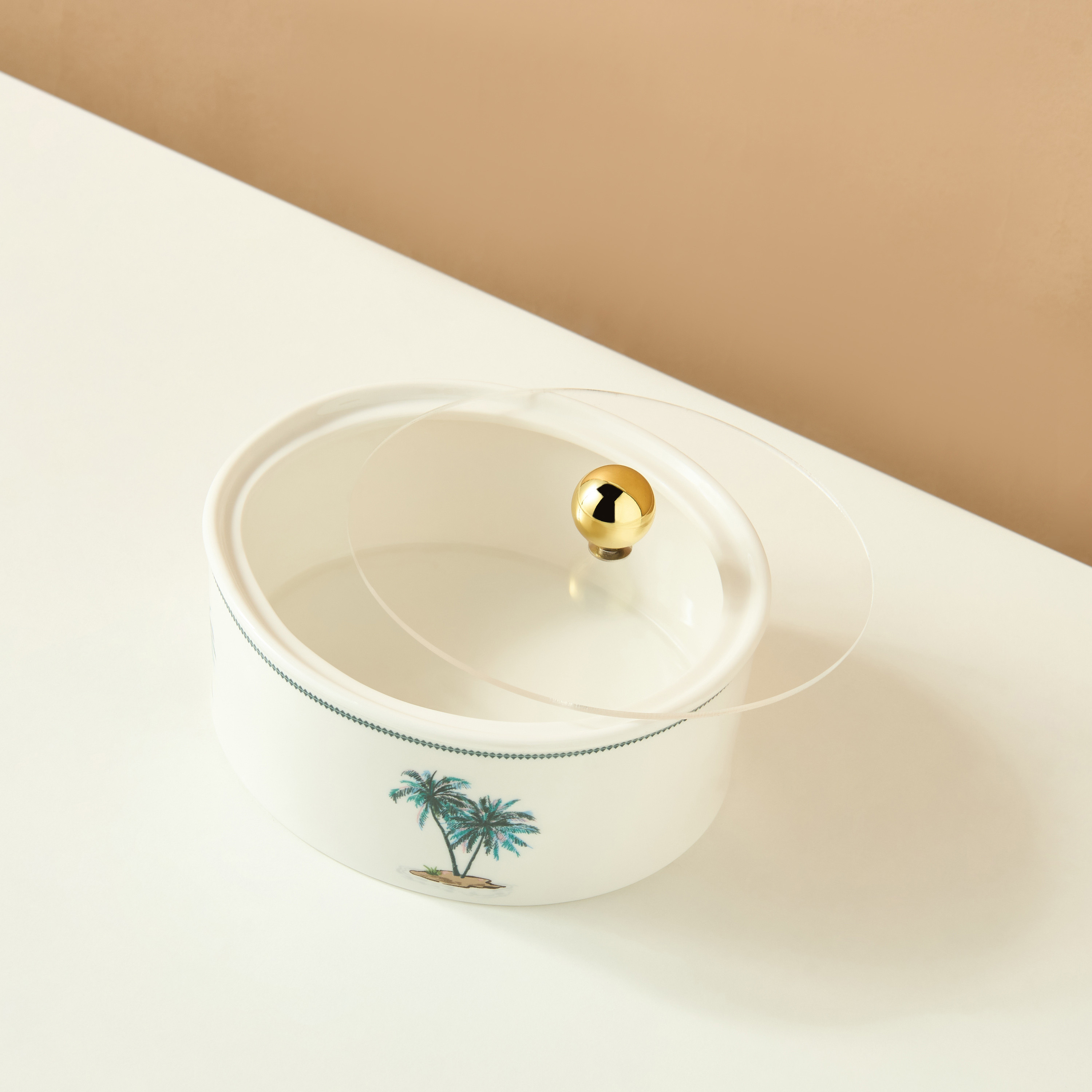 وعاء تمر بغطاء أكريليك وتصميم نخيل-household-dining-dinnerware-bowls-image-3