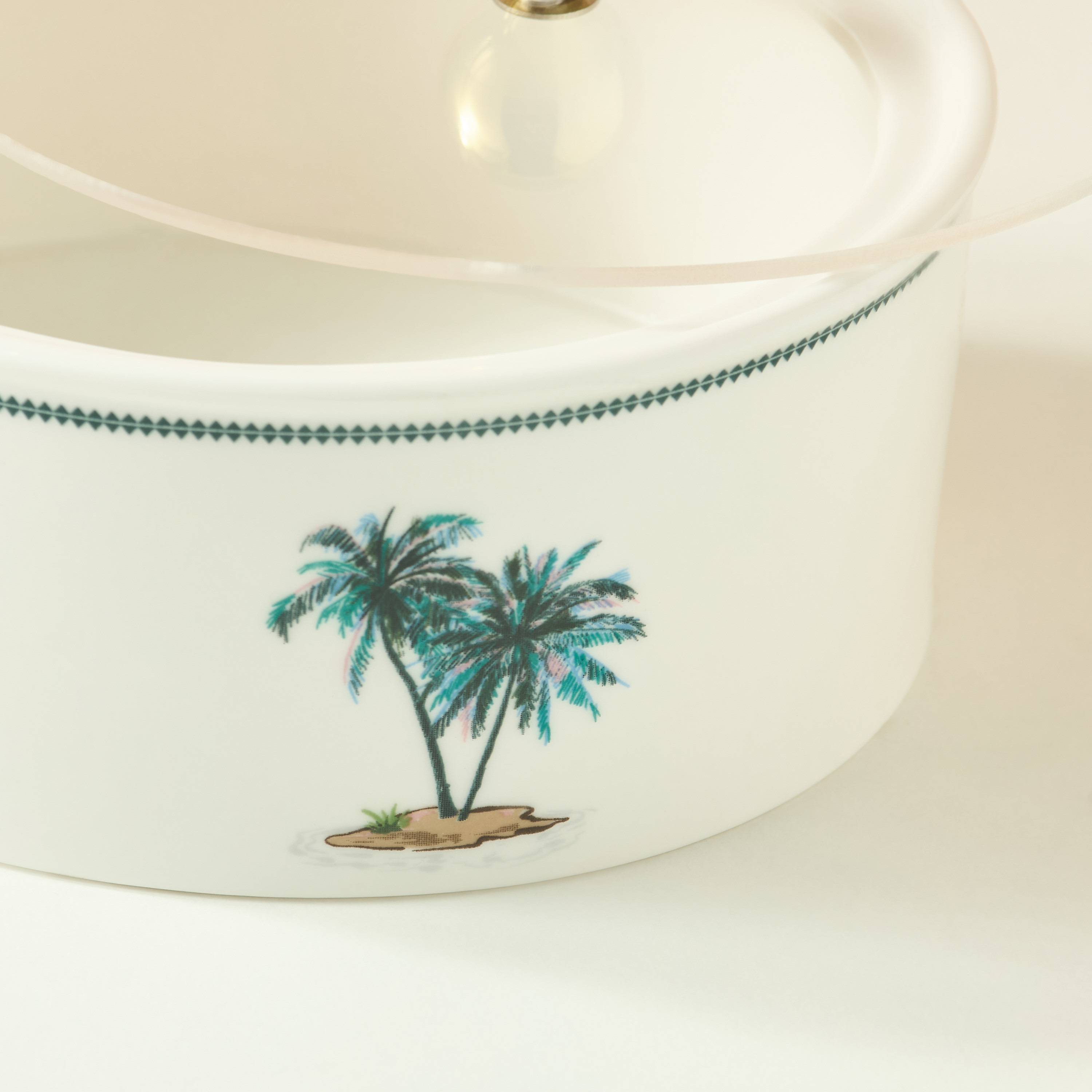 وعاء تمر بغطاء أكريليك وتصميم نخيل-household-dining-dinnerware-bowls-image-4