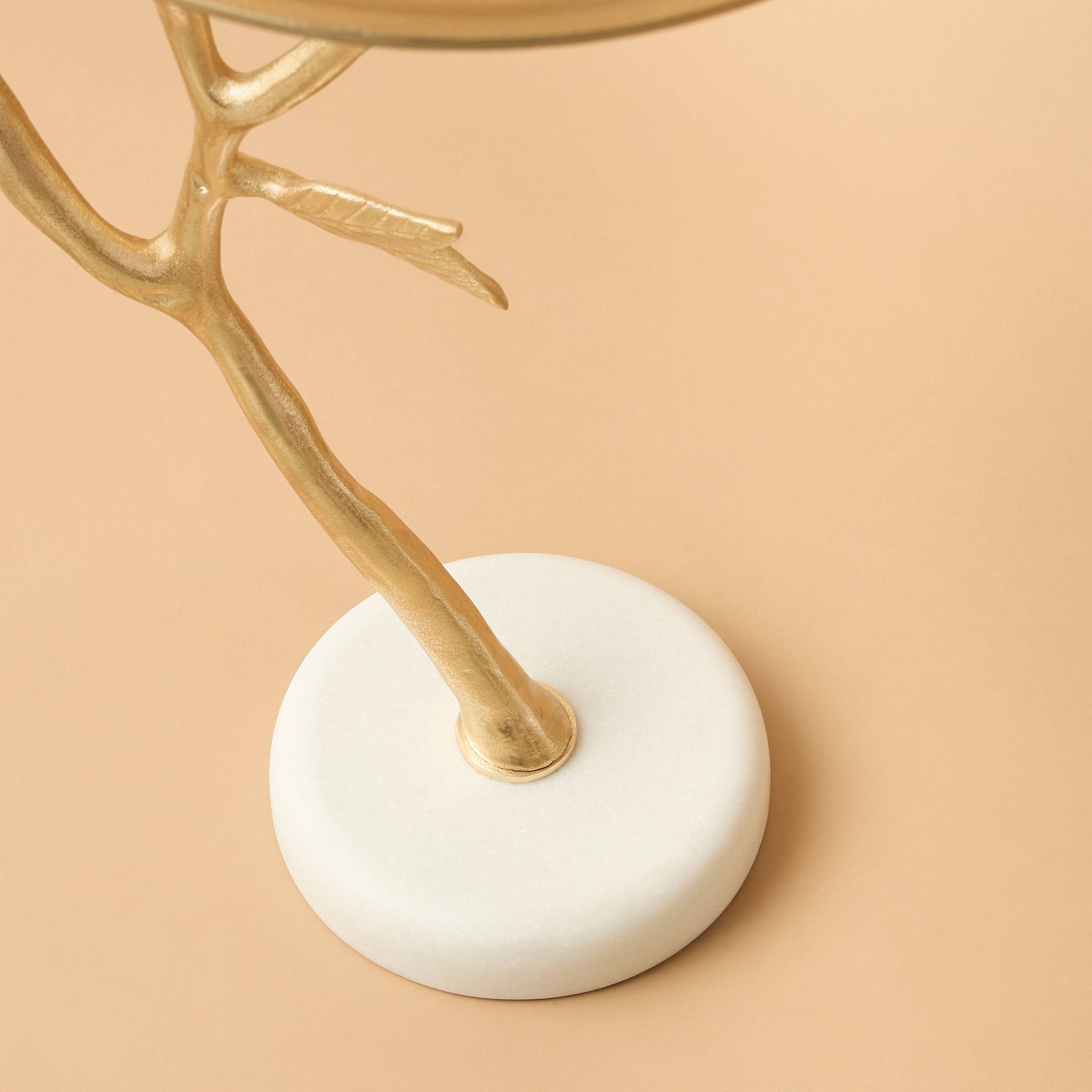 Branch Accent Table with Marble Base - 30x55x35 cms-furniture-livingroom-sideandendtables-image-4