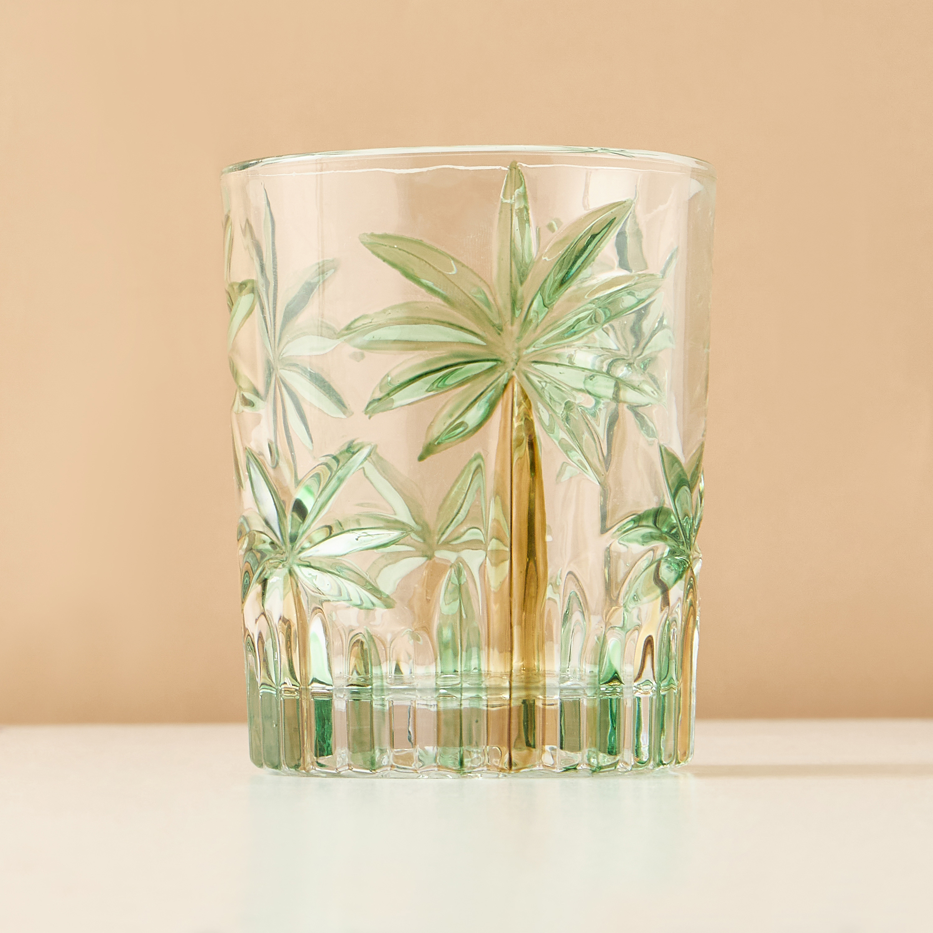 كوب بنقش النخيل-household-dining-glassware-drinkingglasses-image-2