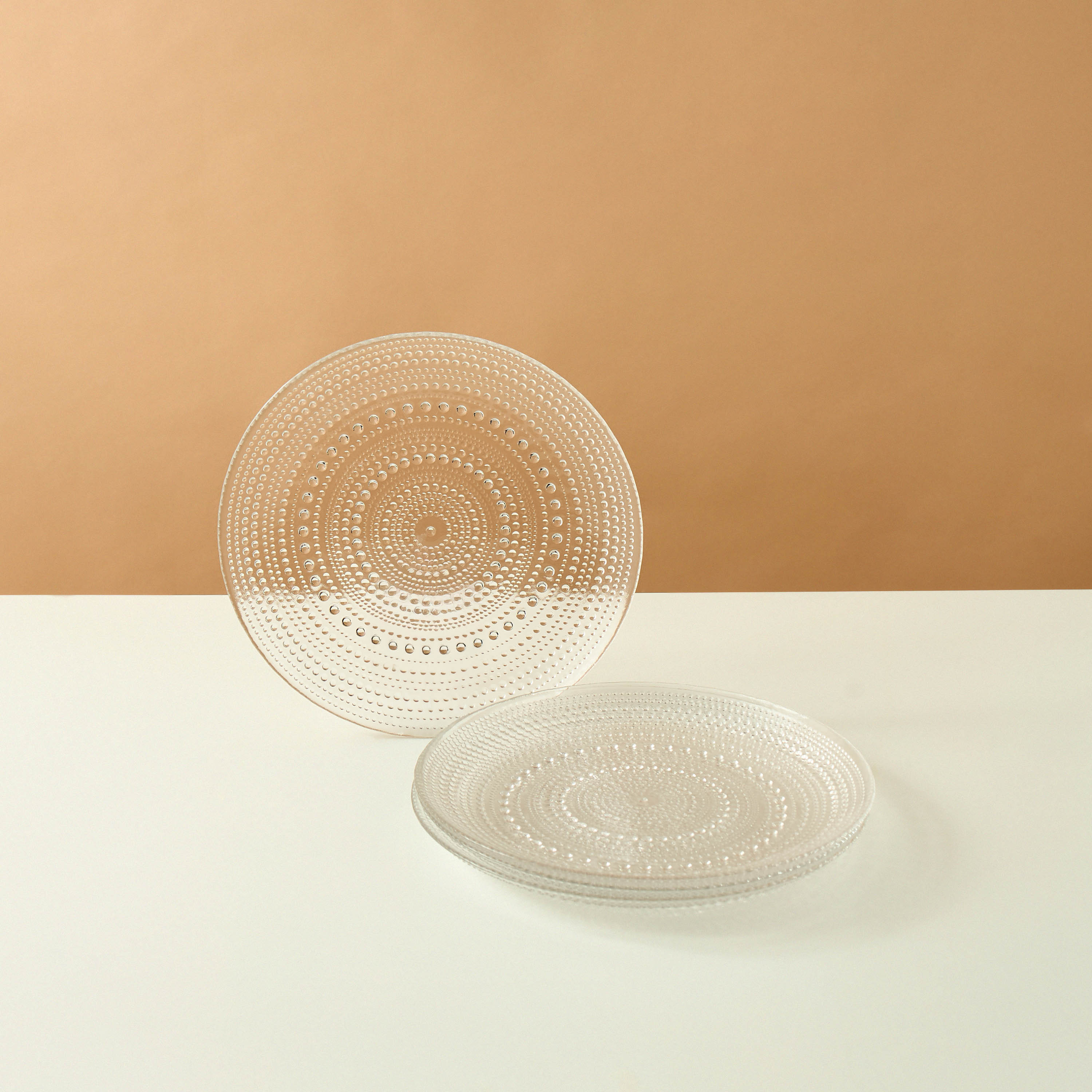Clear 4-Piece Pearl Plate Set - 27 cms-household-dining-dinnerware-plates-image-2